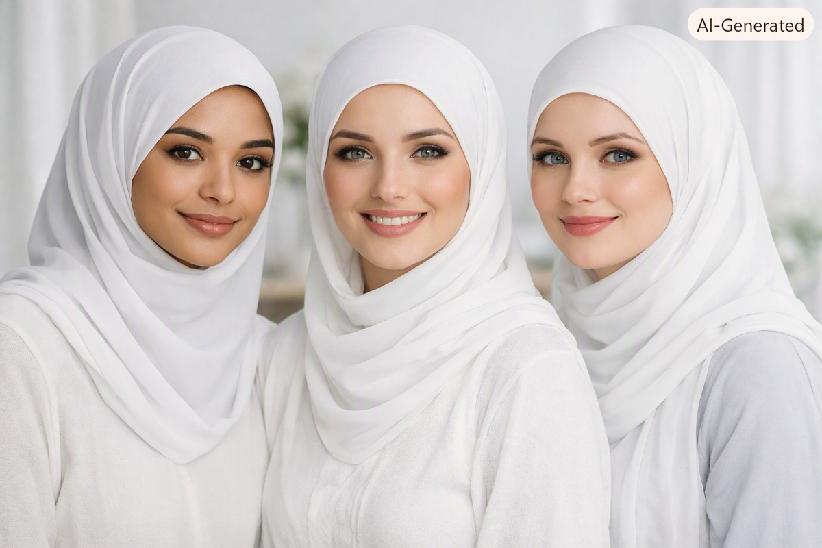White Hijabs Fashion Tips