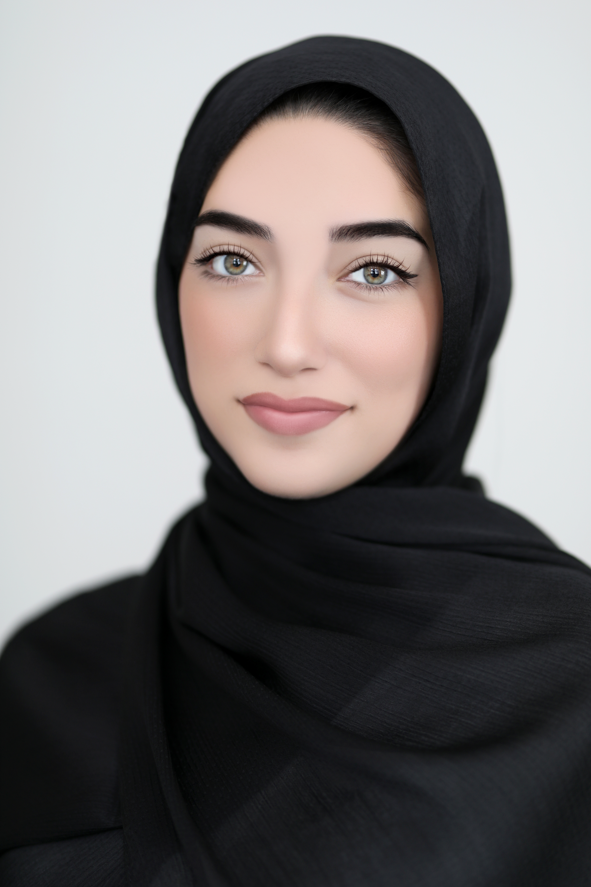 Textured Satin Hijab-Black