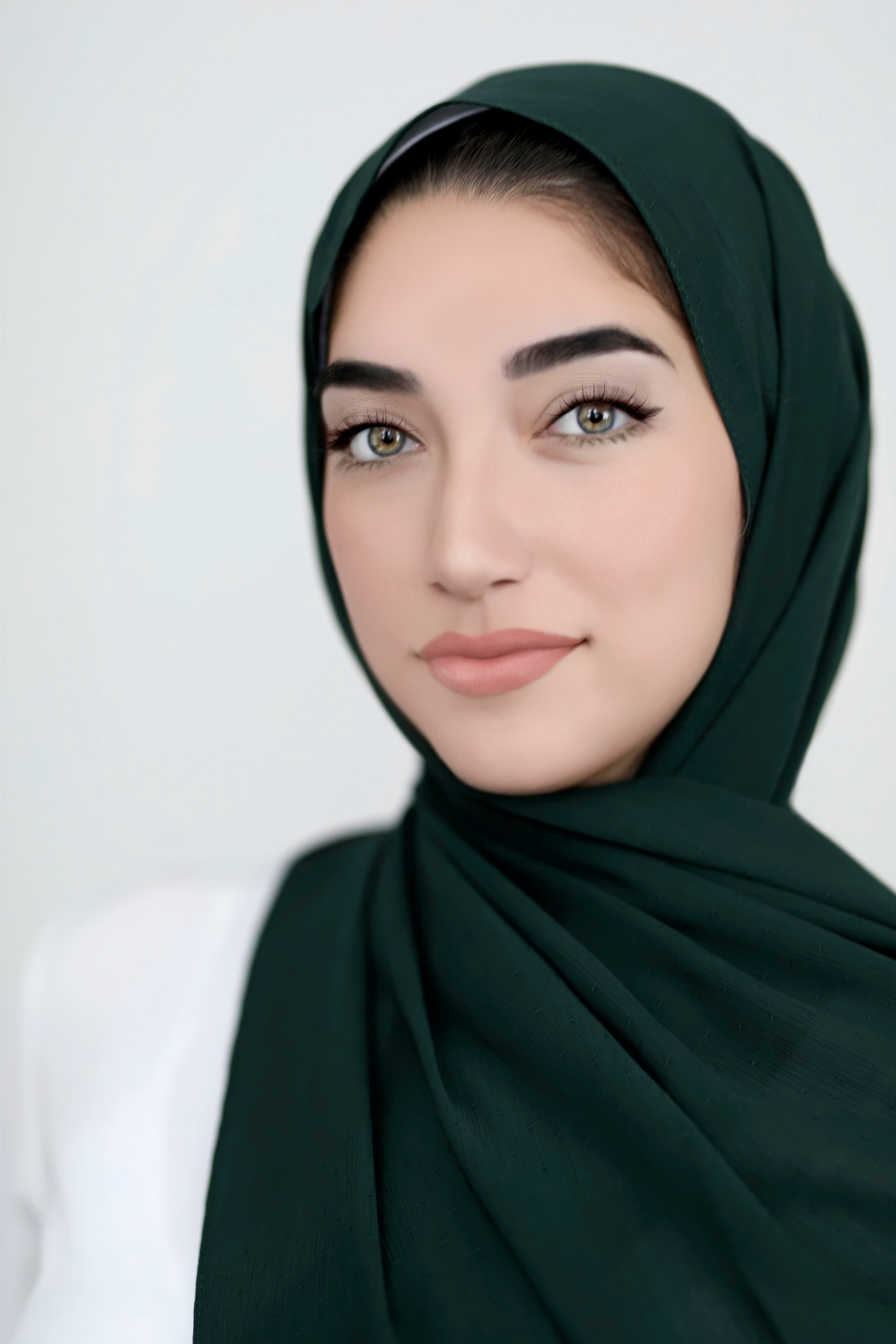 Textured Chiffon Hijab-Emerald