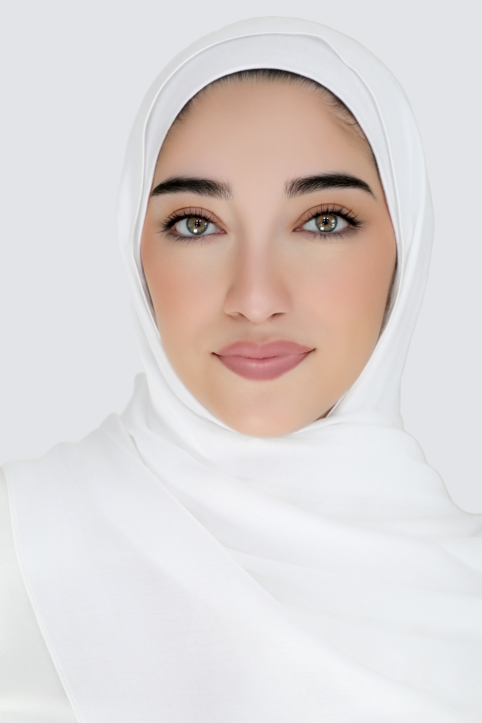 Modal Hijab Set-White