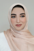Textured Satin Hijab-Mink
