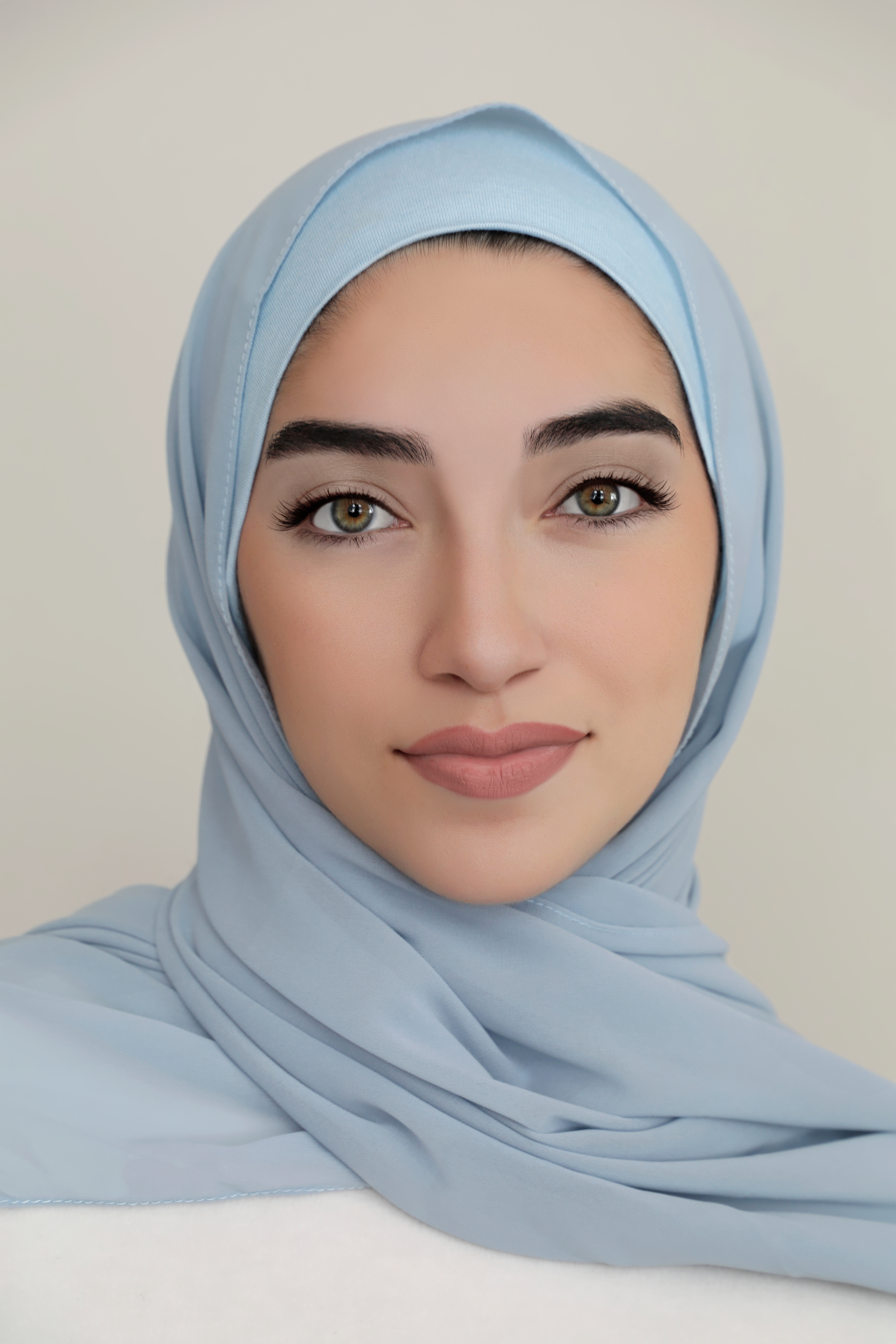 Chiffon Hijab Set-Sky Blue