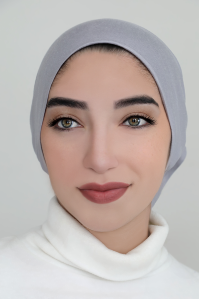 Modal Hijab Set-Light Gray