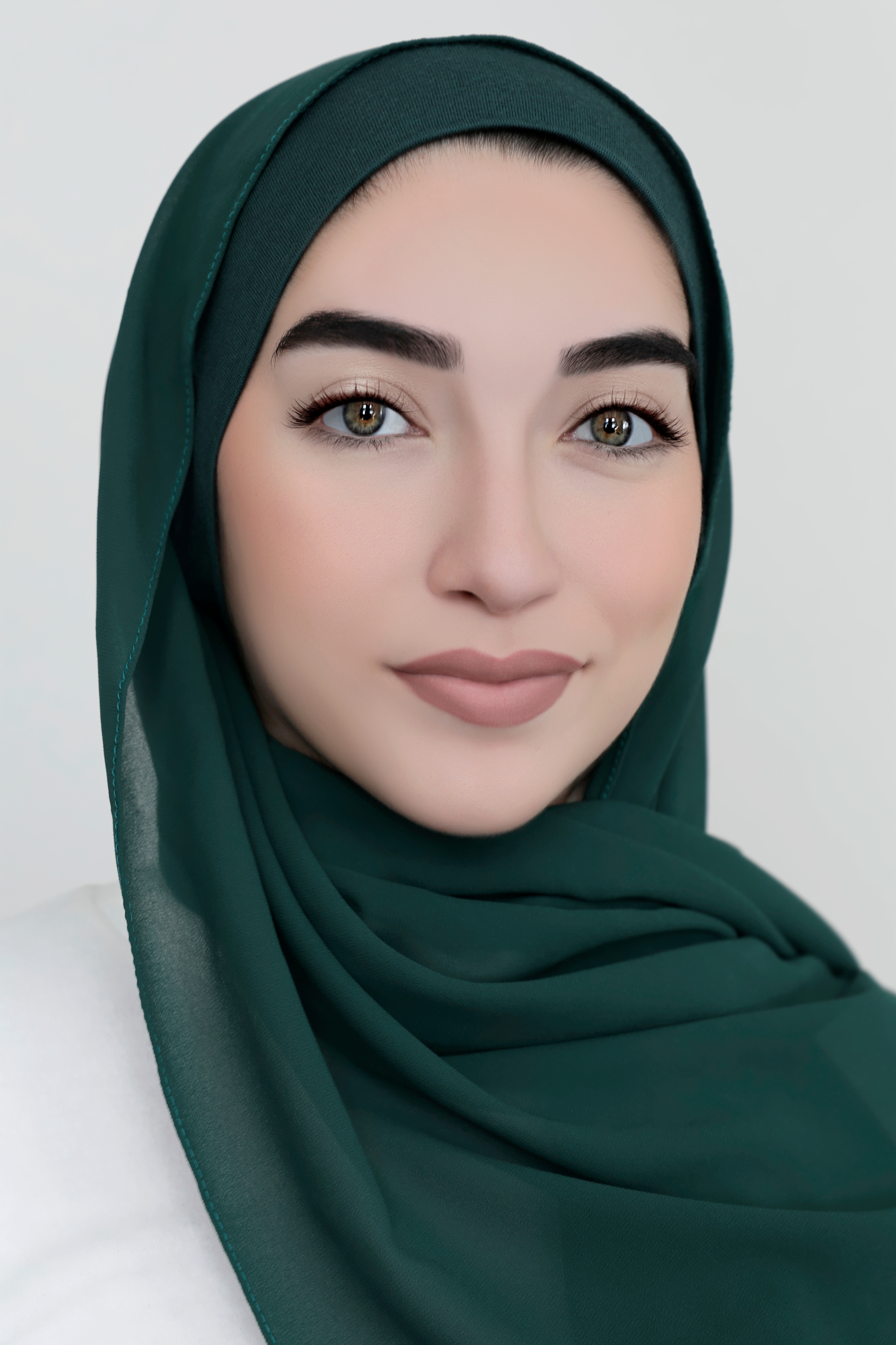 Chiffon Hijab Set-Emerald