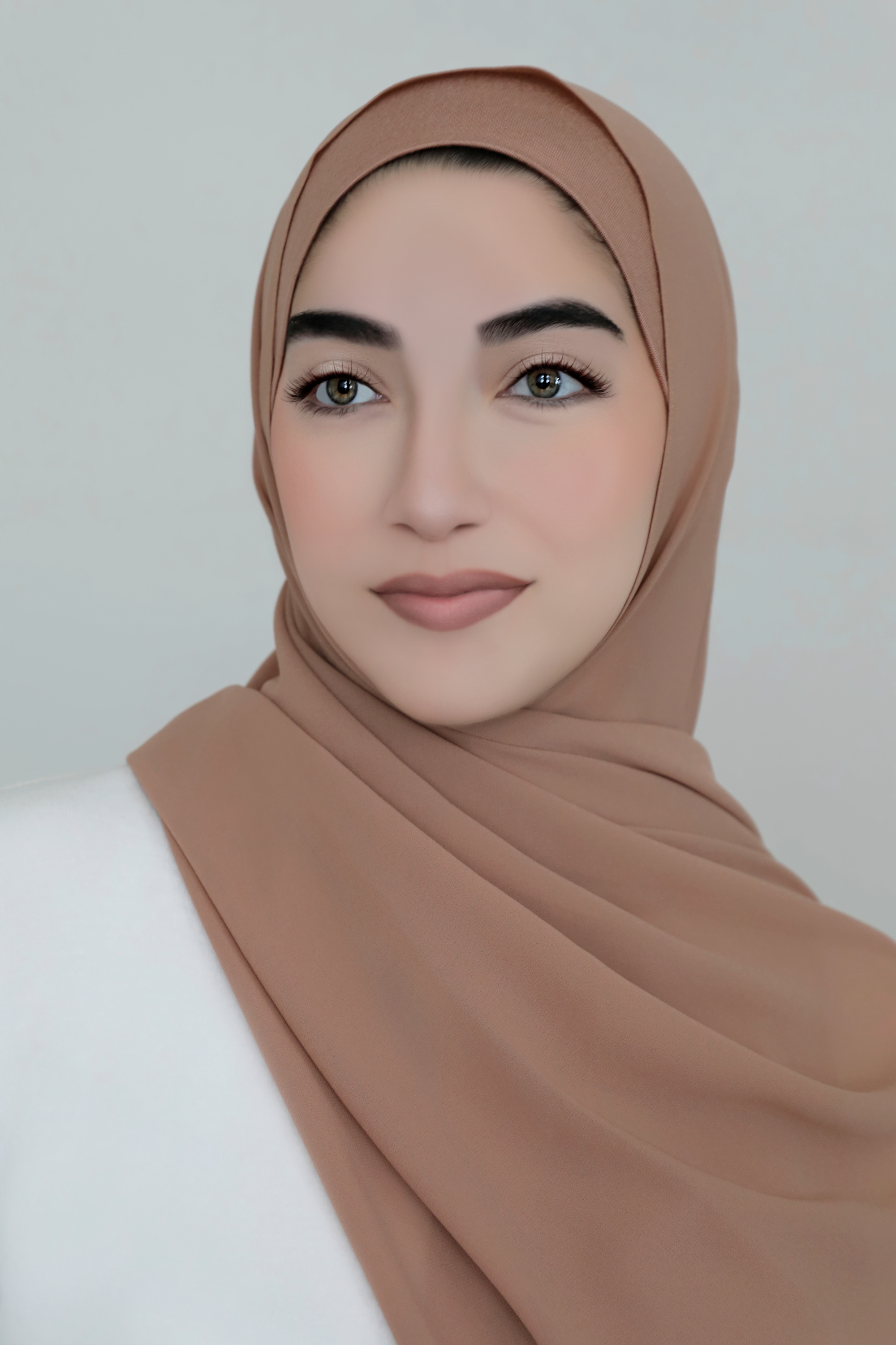 Chiffon Hijab Set-Tan