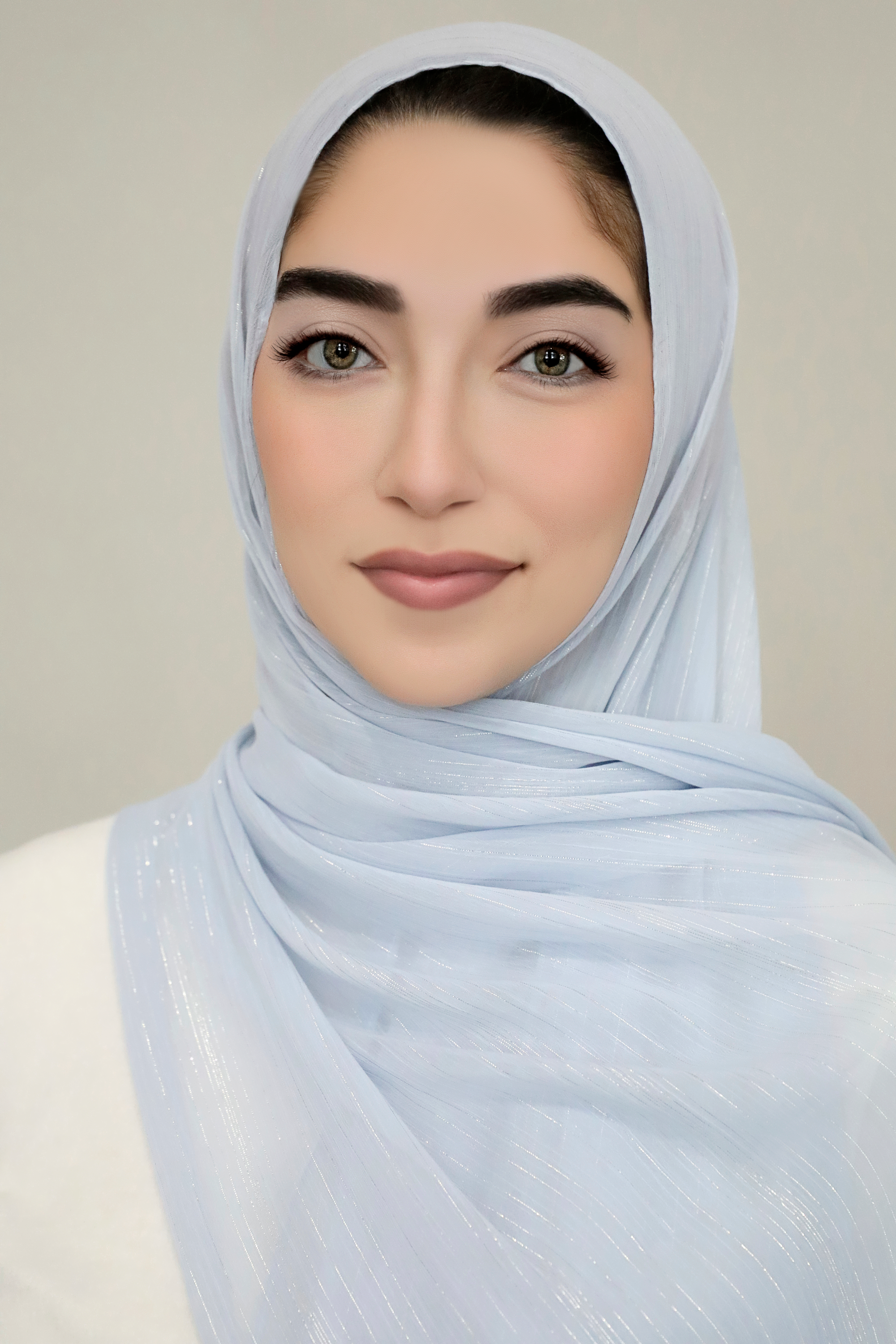 Lurex Shimmer Chiffon Hijab-Blue