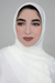 Matte Satin Hijab-Off White