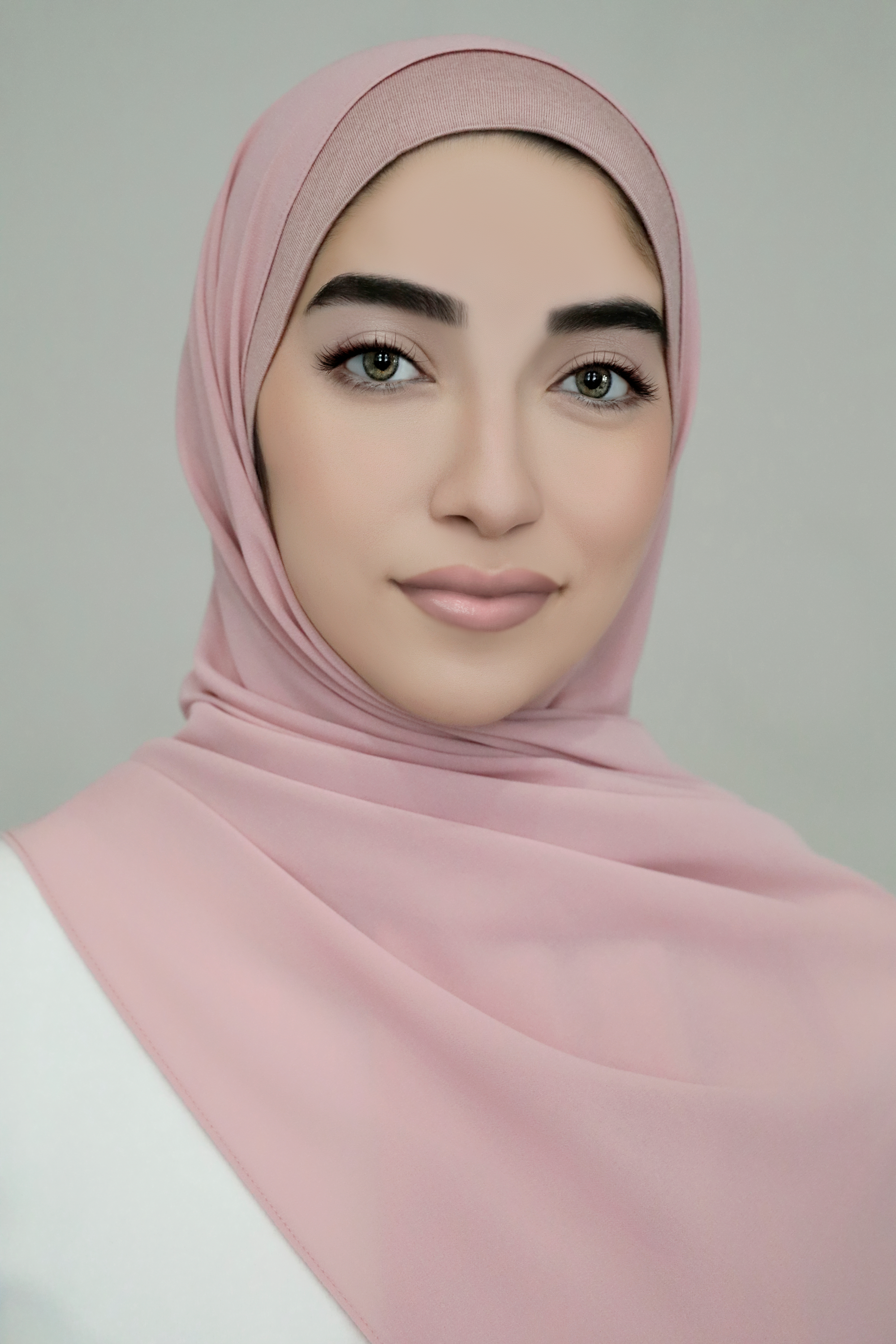 Chiffon Hijab Set-Rose