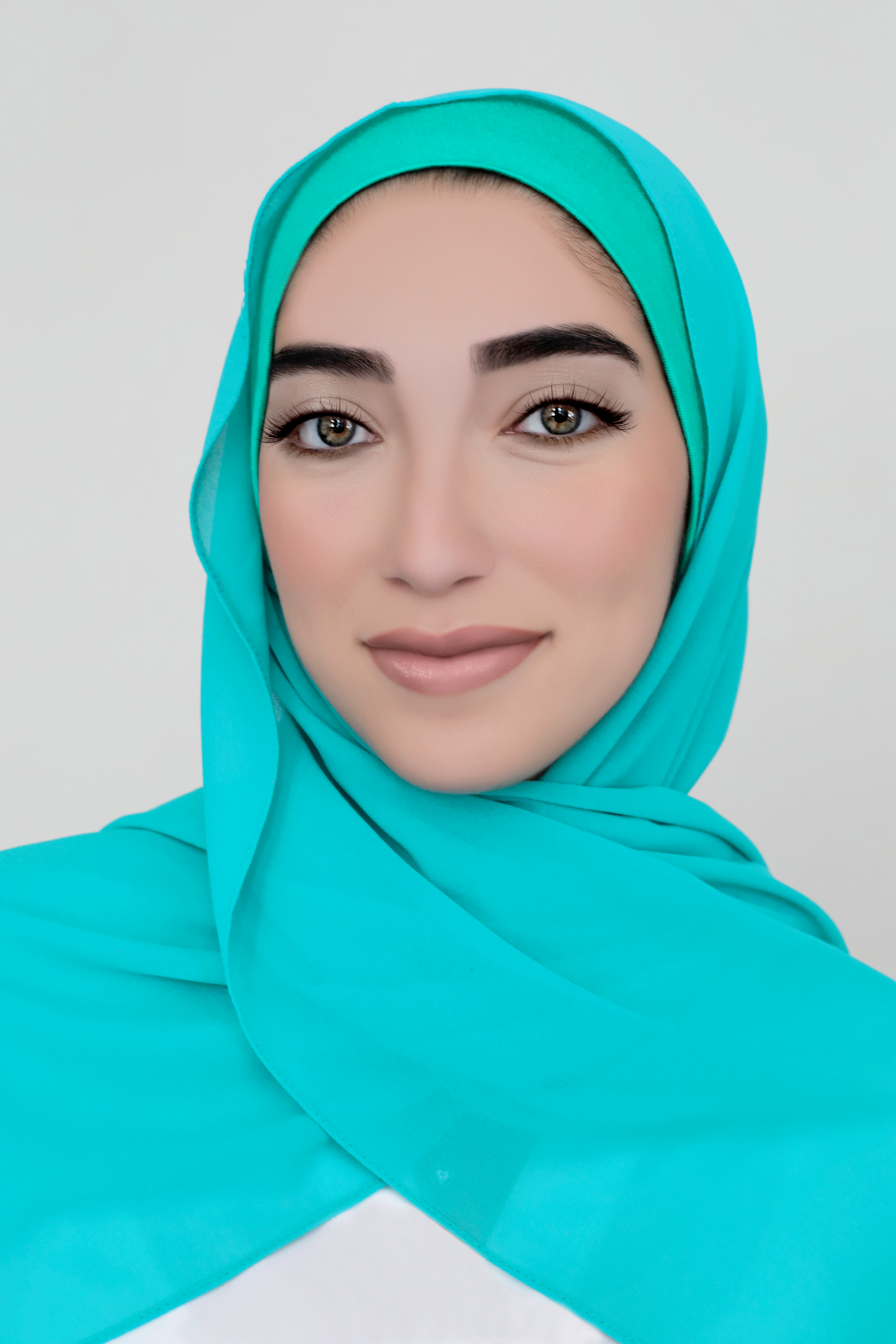 Chiffon Hijab Set-Teal