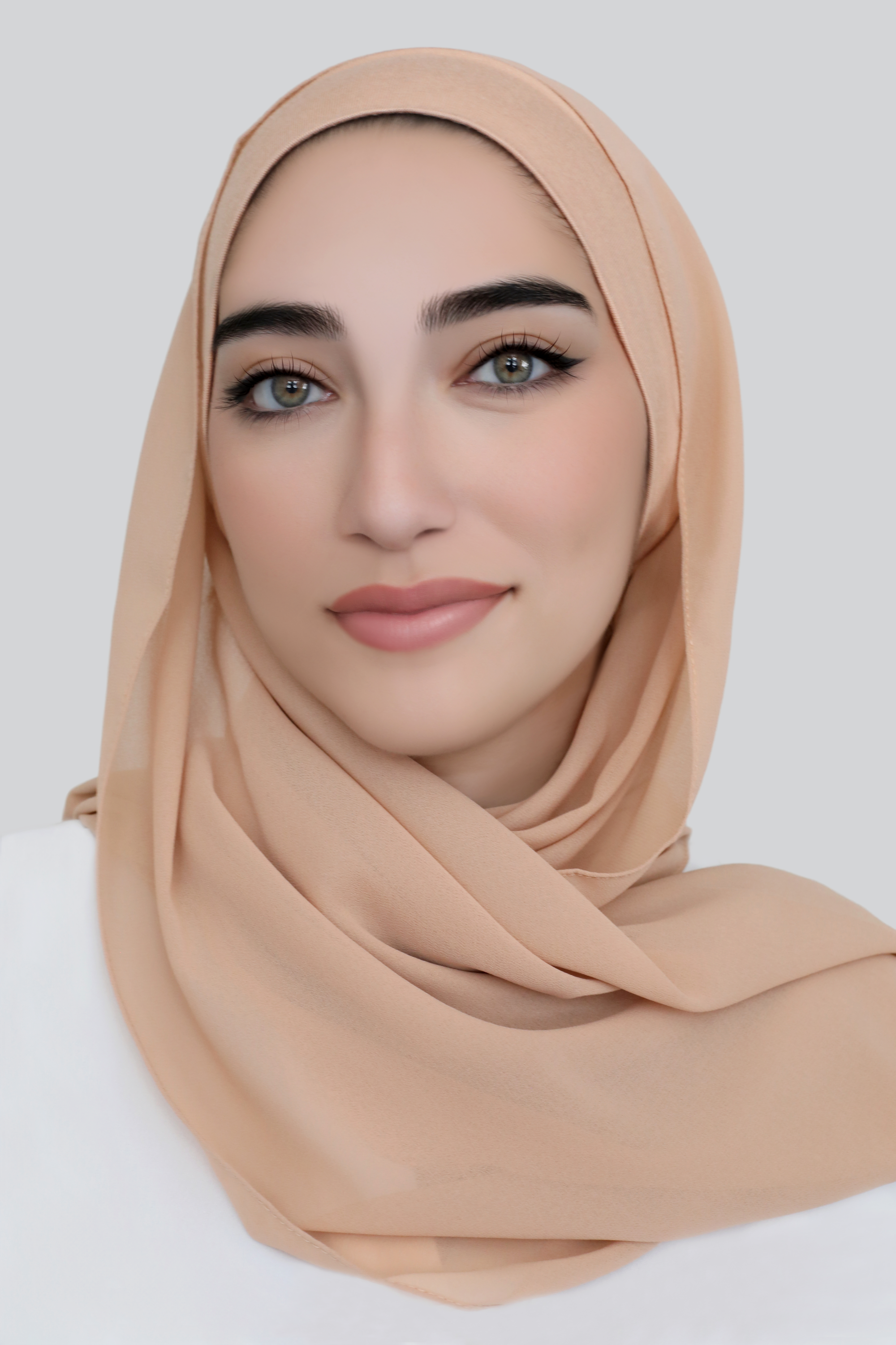 Chiffon Hijab Set-Nude