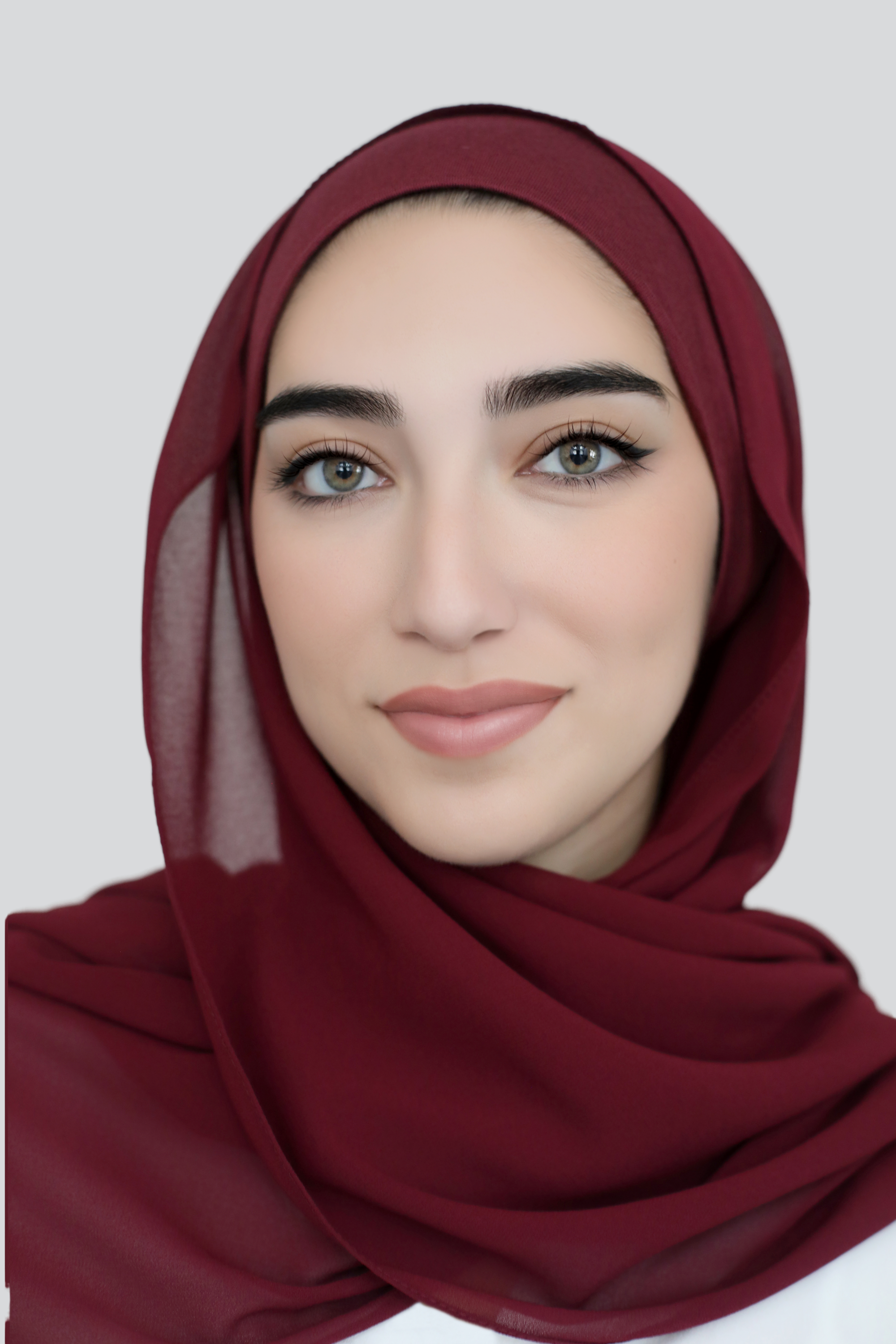 Chiffon Hijab Set-Grape