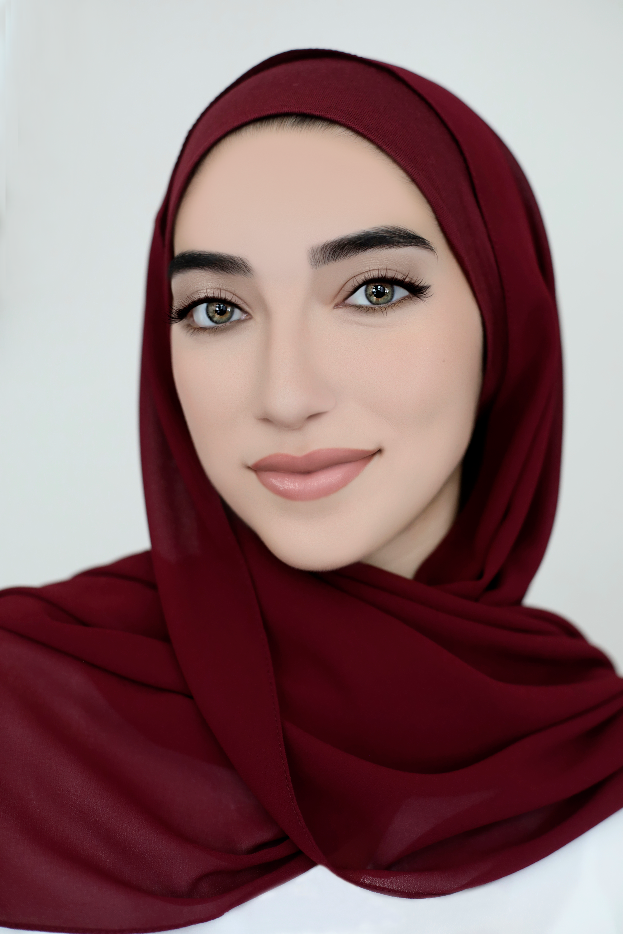 Chiffon Hijab Set-Grape