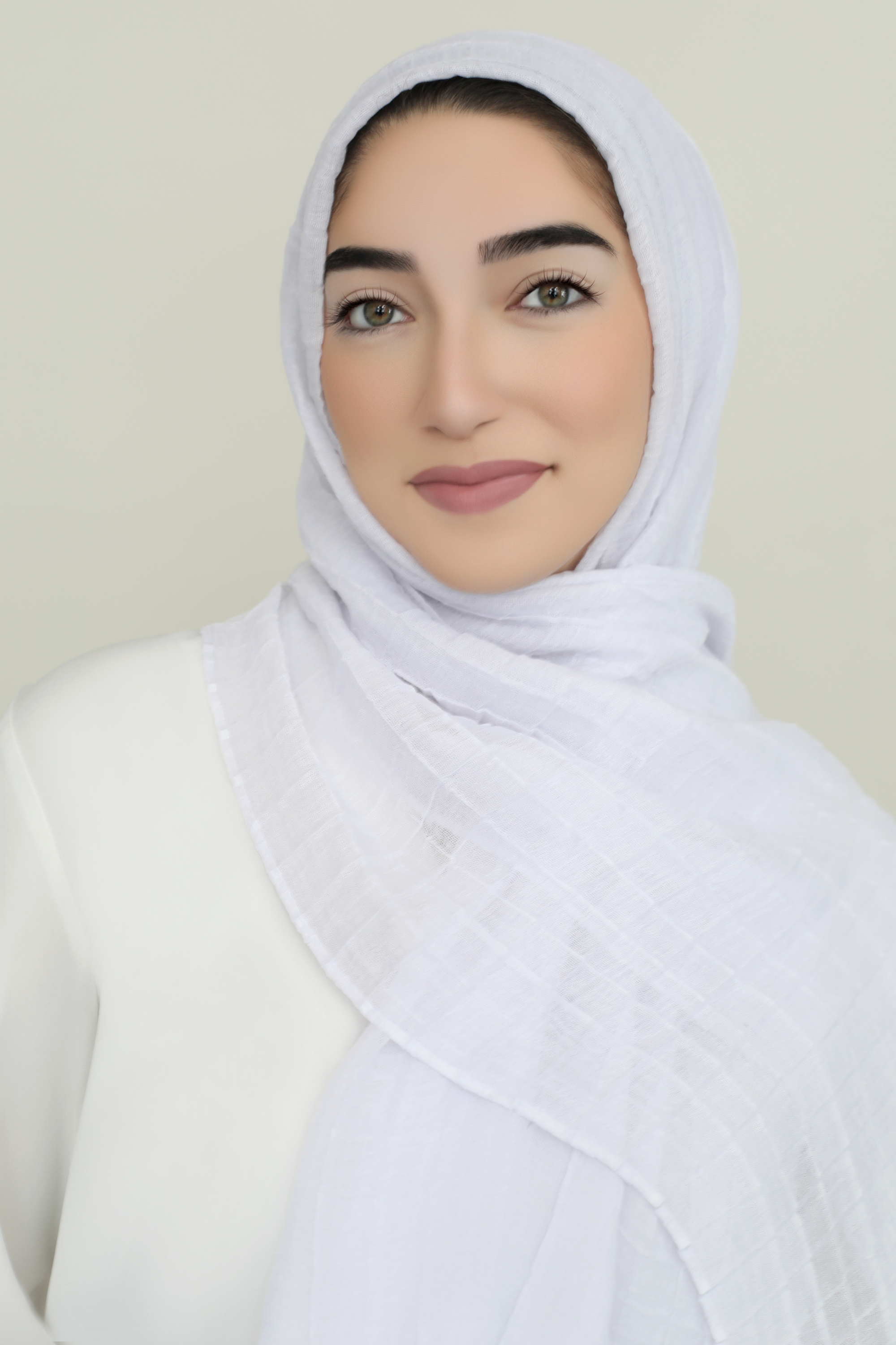 All Boxed Up Light Hijab-White
