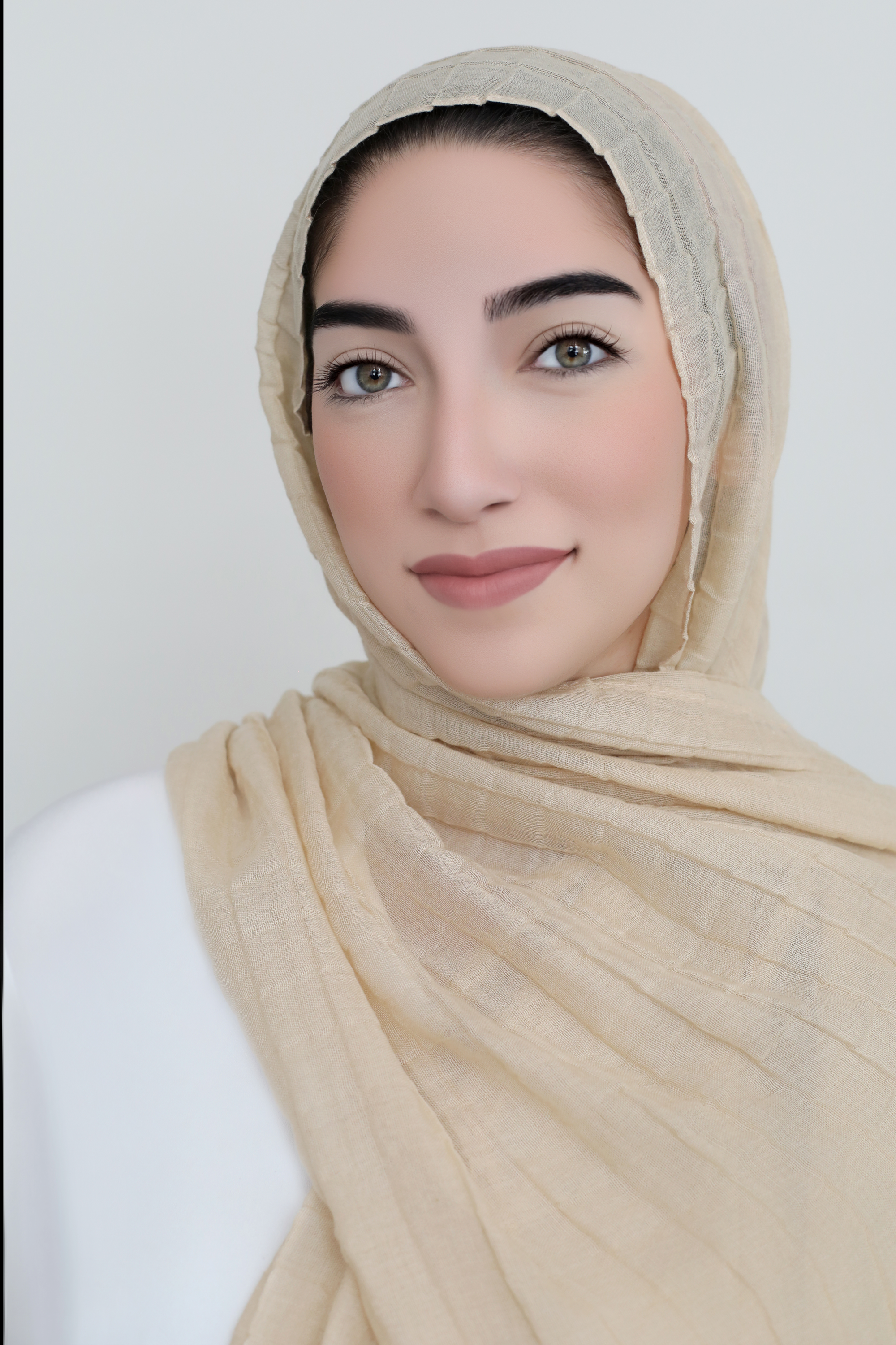 All Boxed Up Light Hijab-Beige