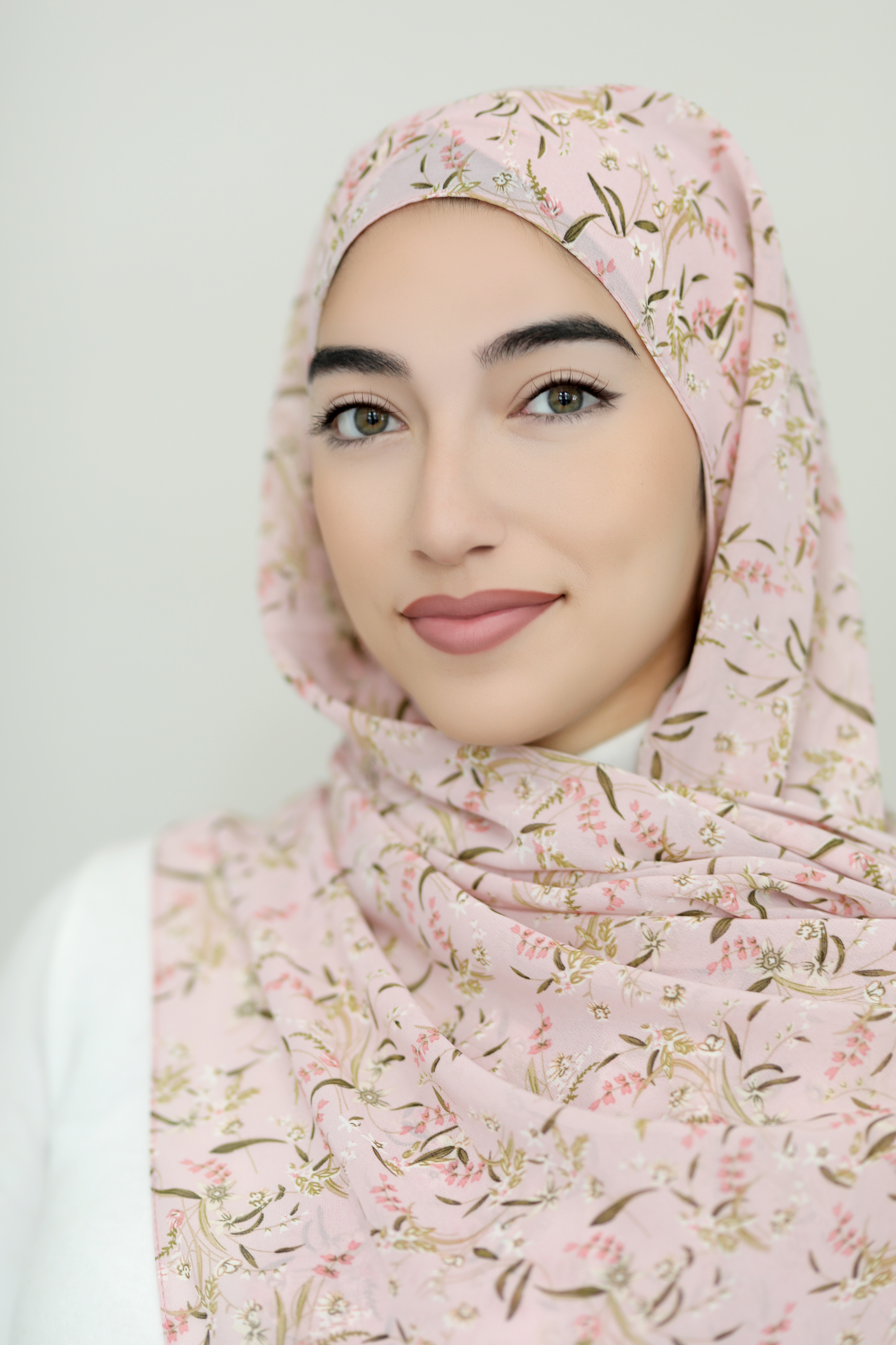 Graceful Bloom Printed Chiffon Hijab