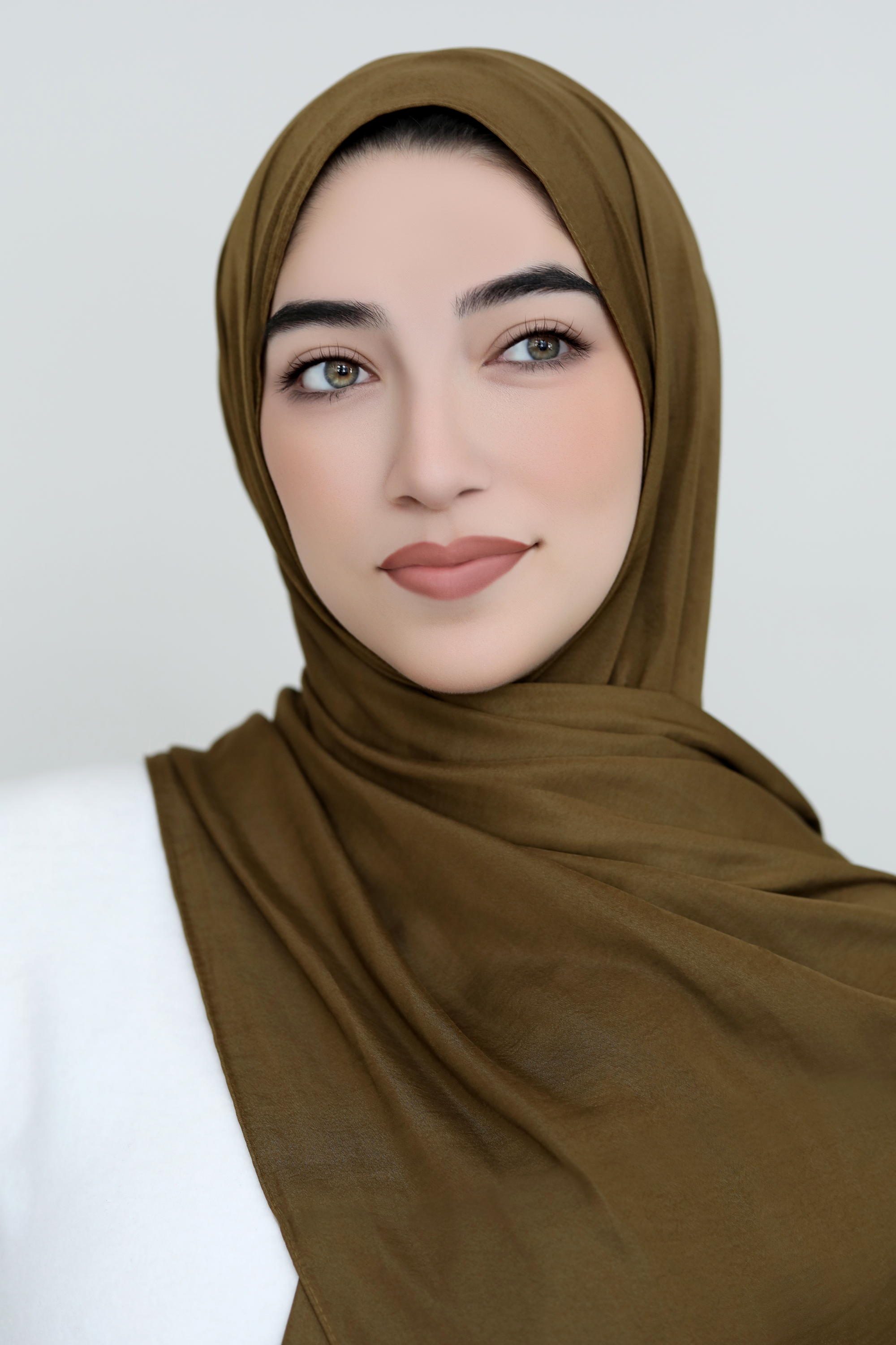 Matte Satin Hijab-Coffee