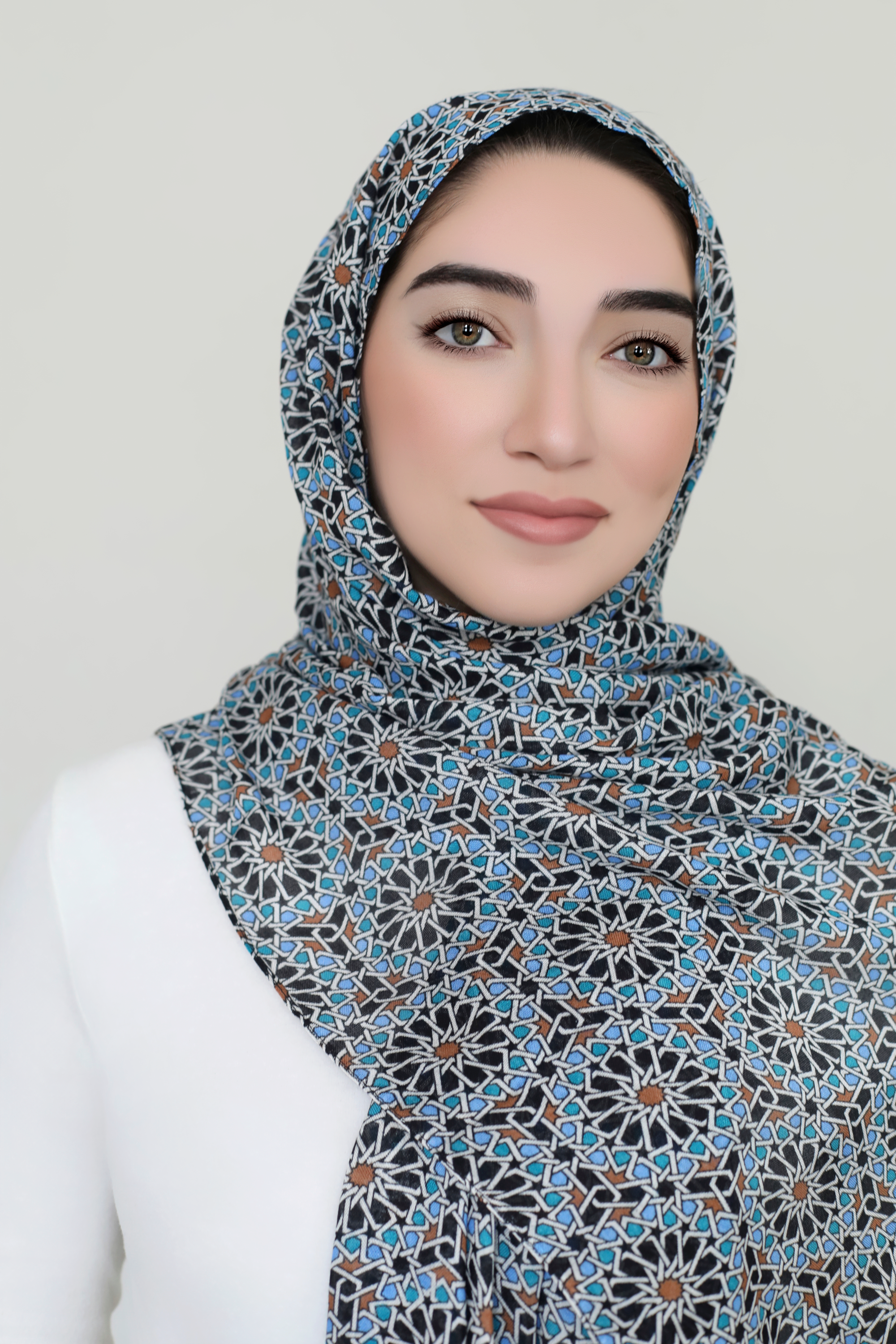 Printed Modal Hijab-Geometric