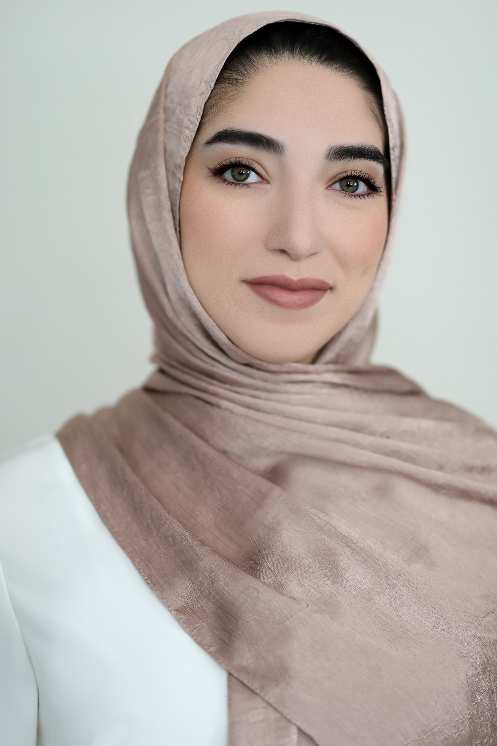 Metallic Crinkle Hijab-Fawn