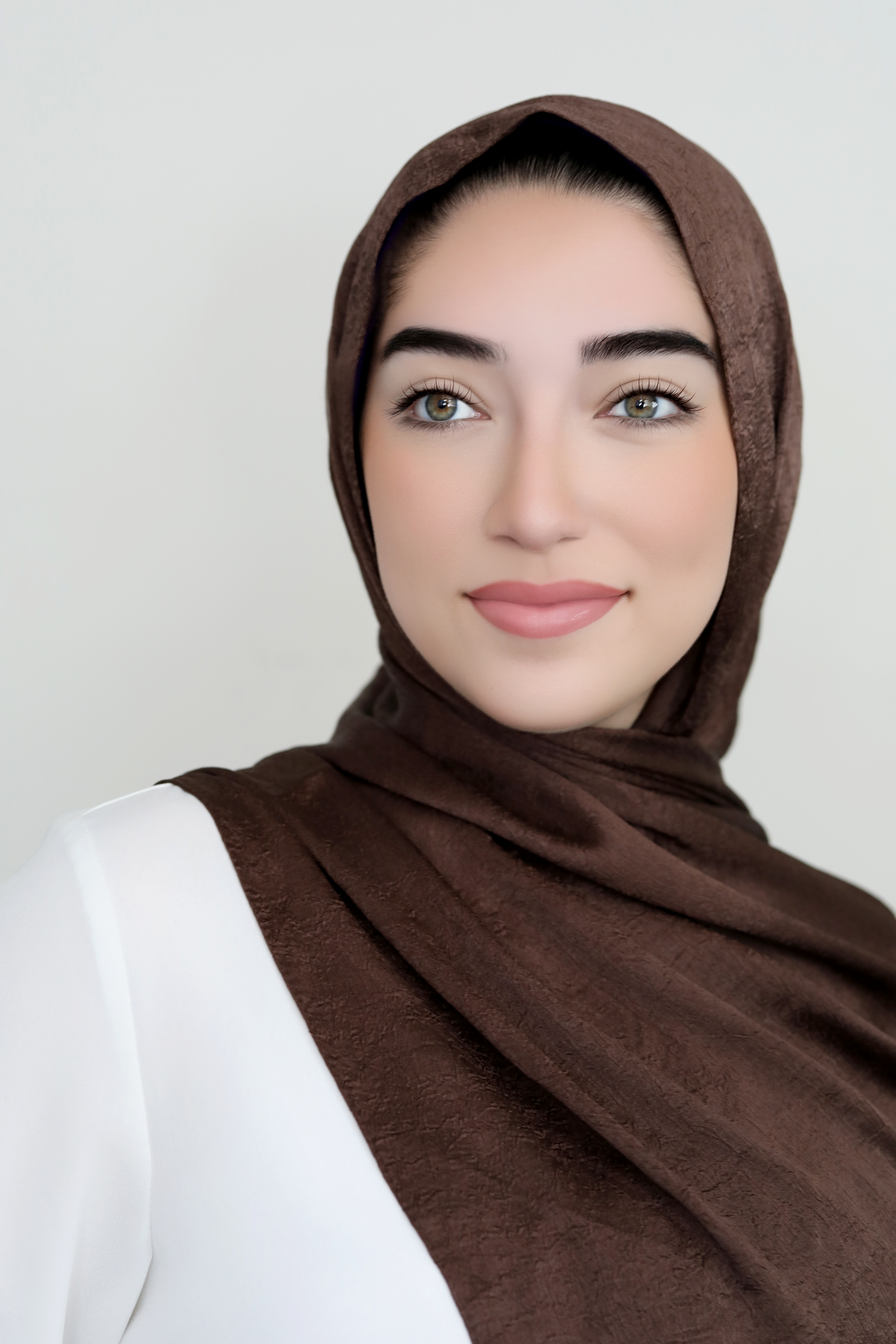 Metallic Crinkle Hijab-Chocolate