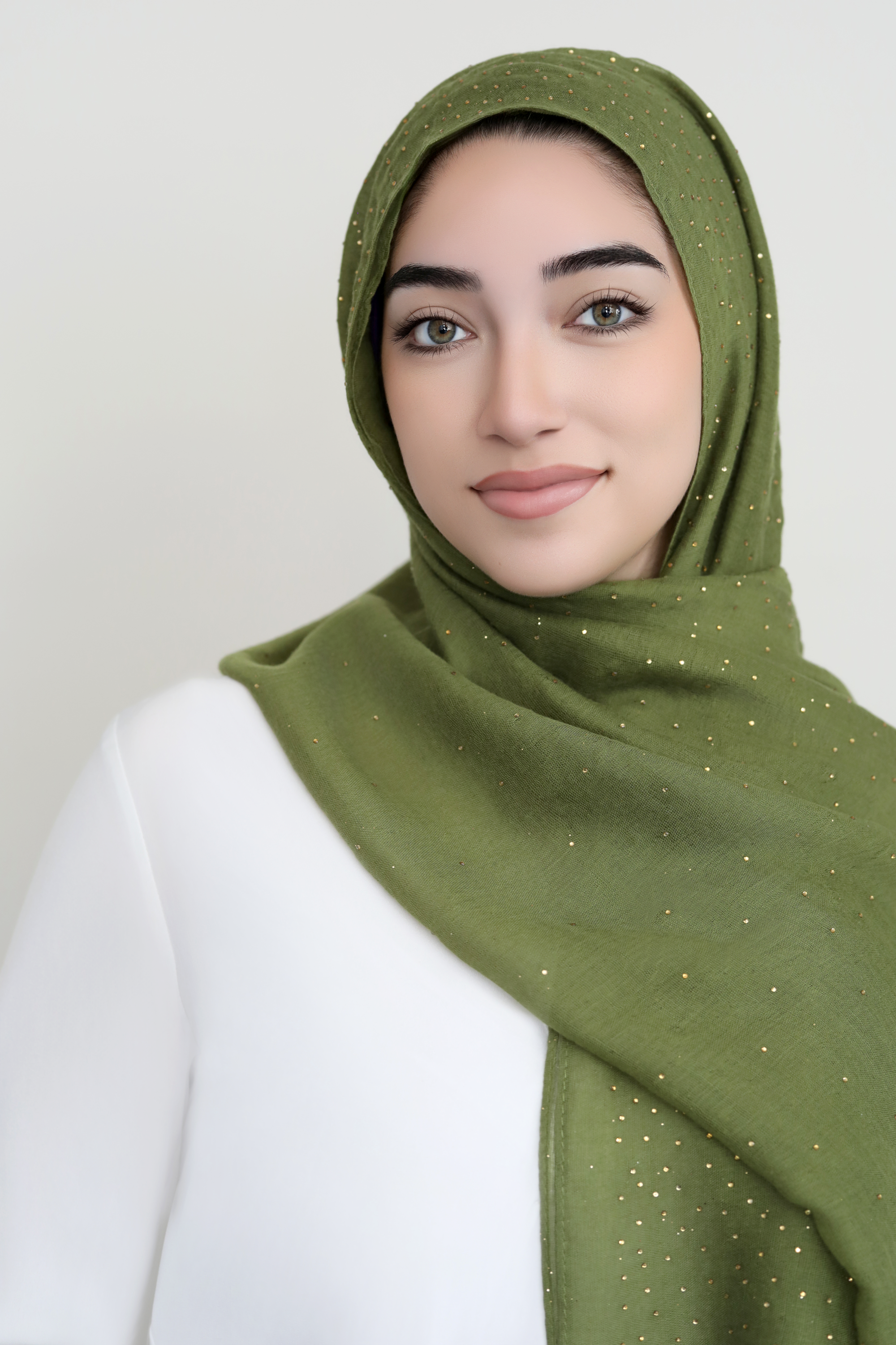 Gold Specks Viscose Hijab-Citronella