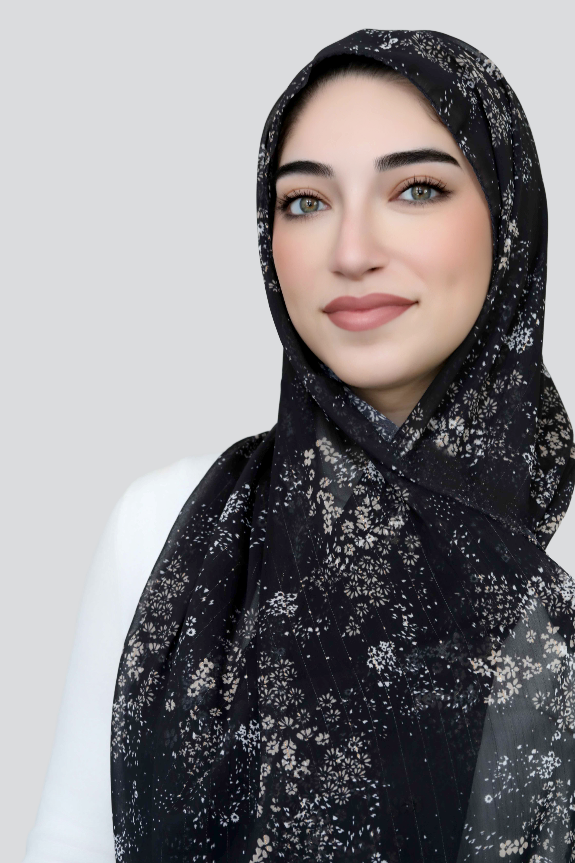 Moonlight Petals Signature Chiffon Hijab