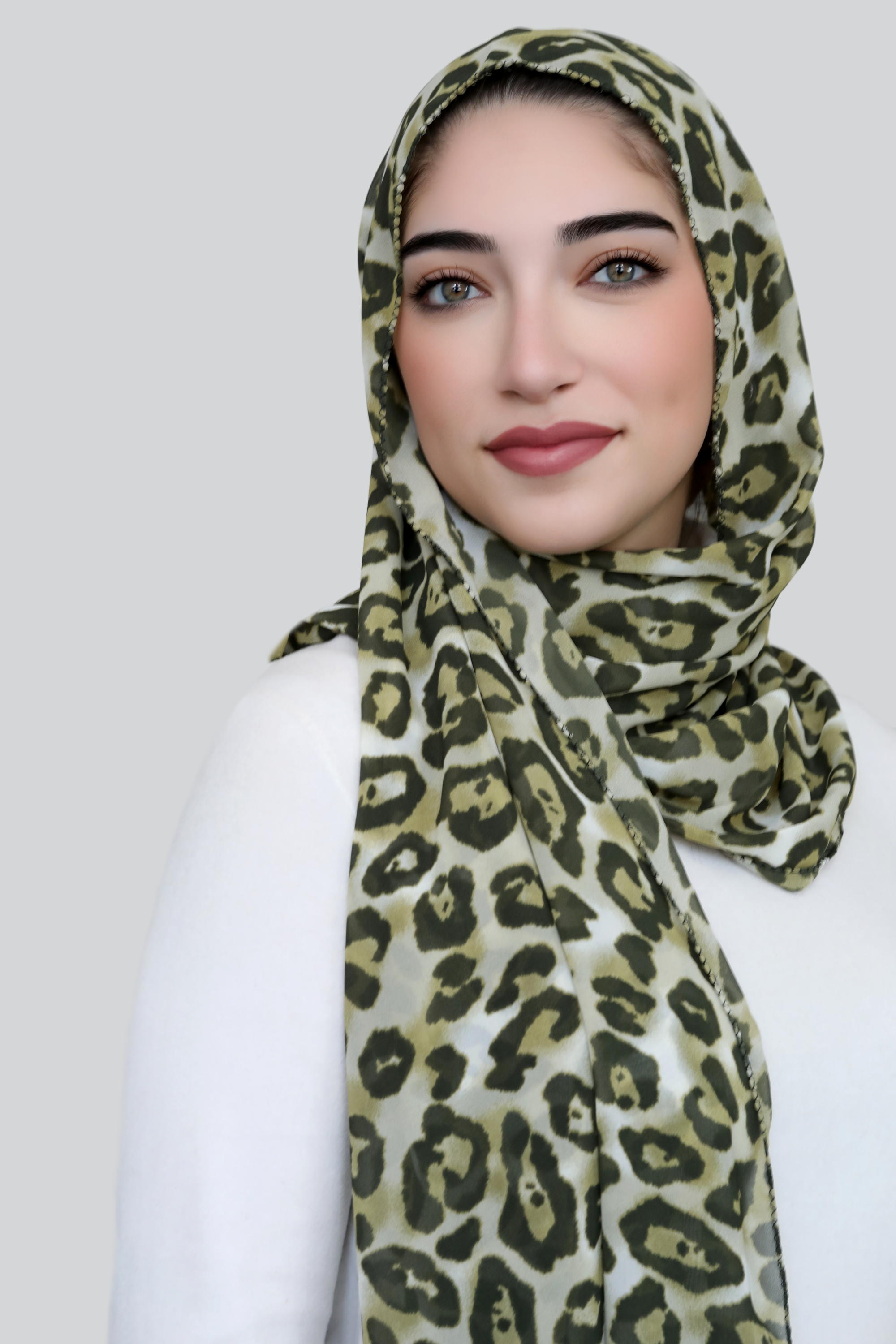 Olive Safari Signature Chiffon Hijab