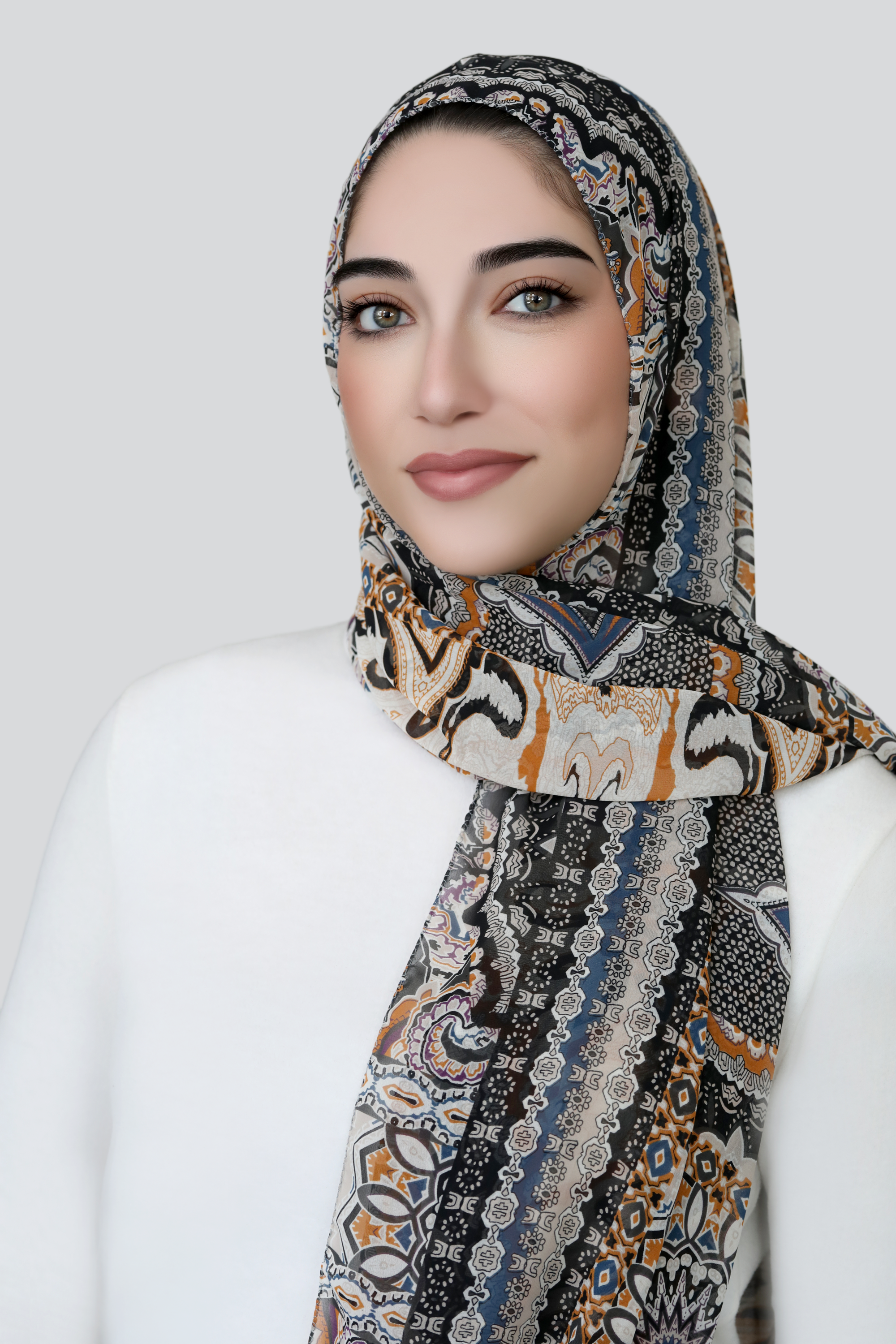 Moroccan Mosaic Signature Chiffon Hijab