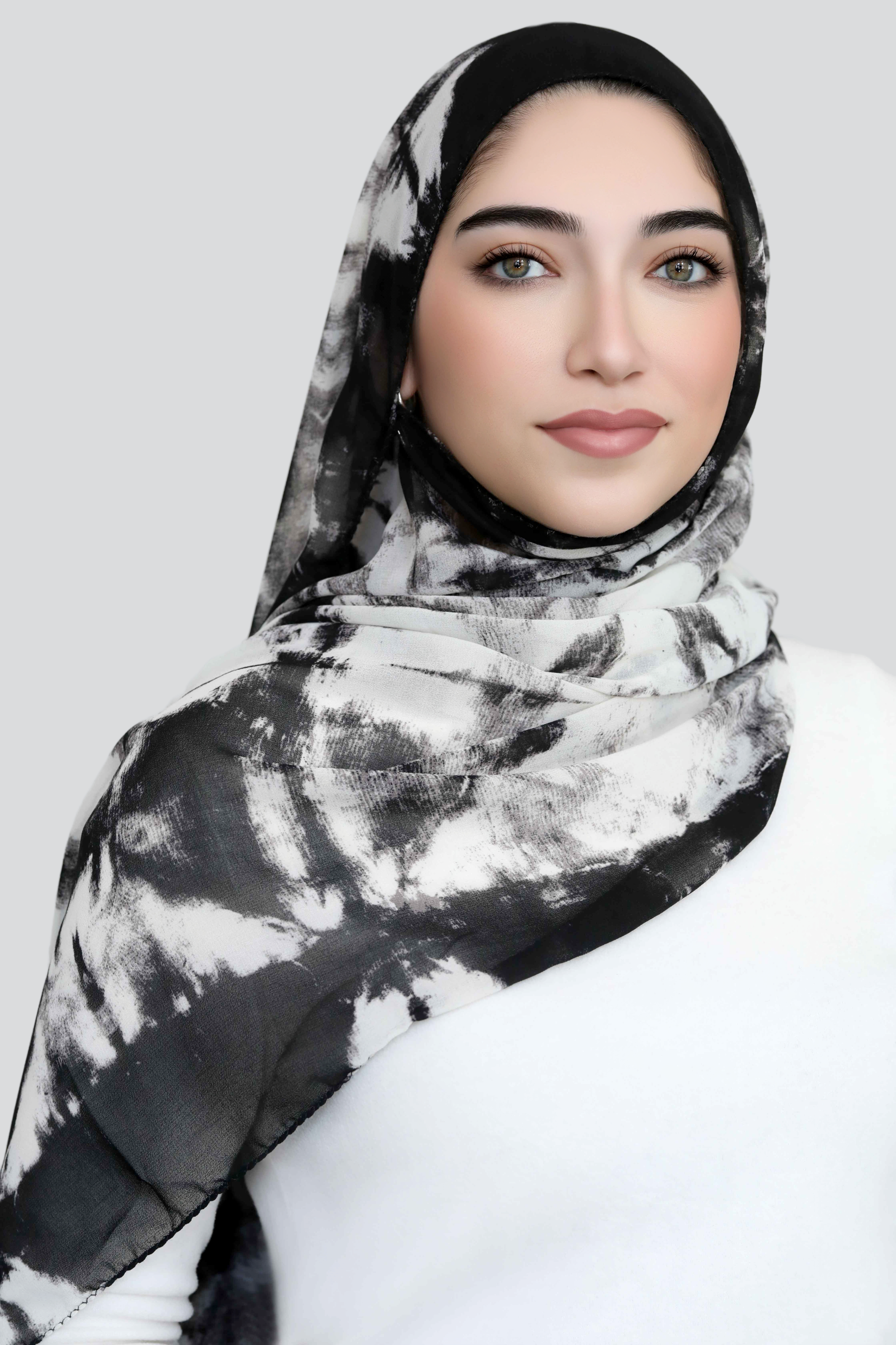 Ink Mirage Signature Chiffon Hijab