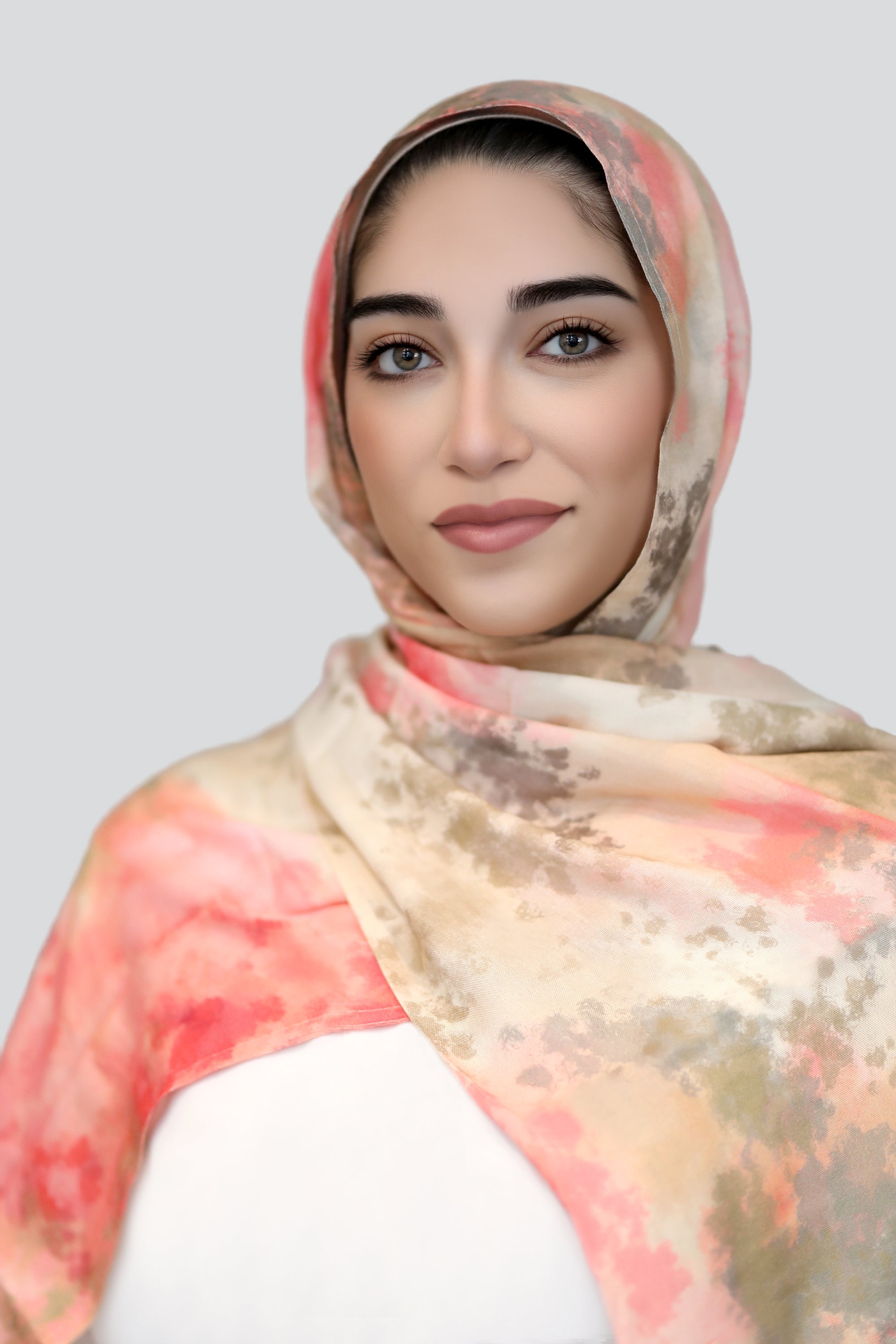 Coral Bliss Modal Hijab