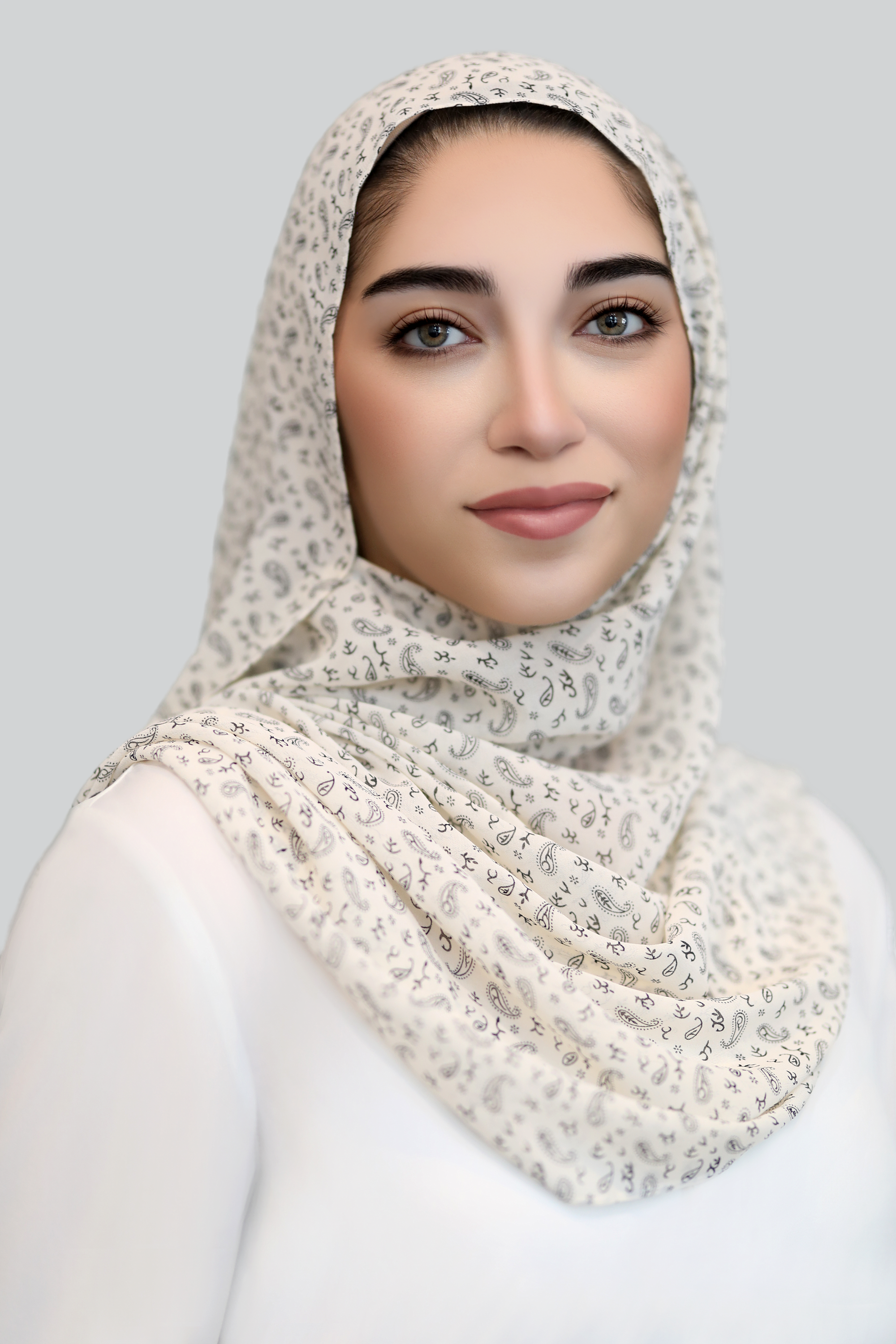 Cloud Paisley Chiffon Hijab