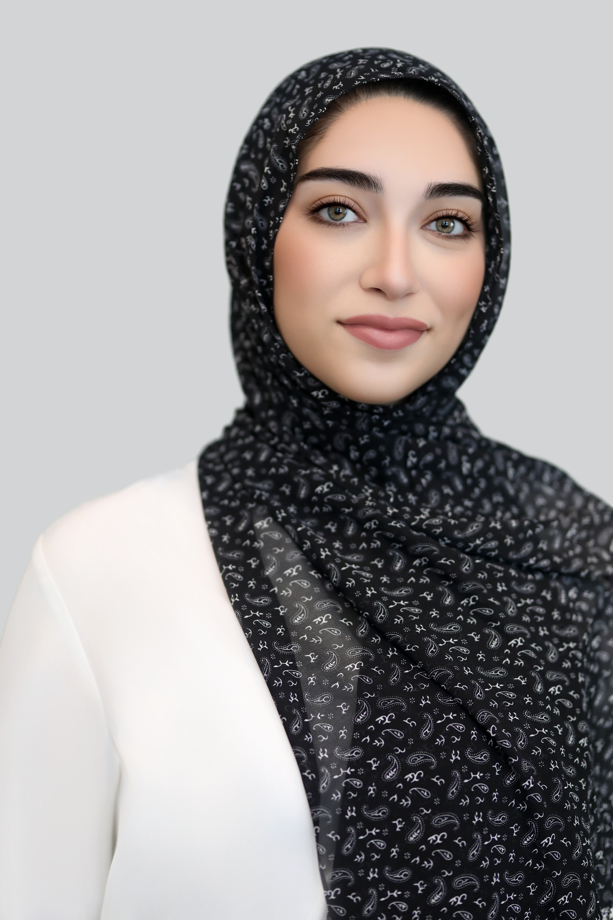 Shadow Paisley Chiffon Hijab