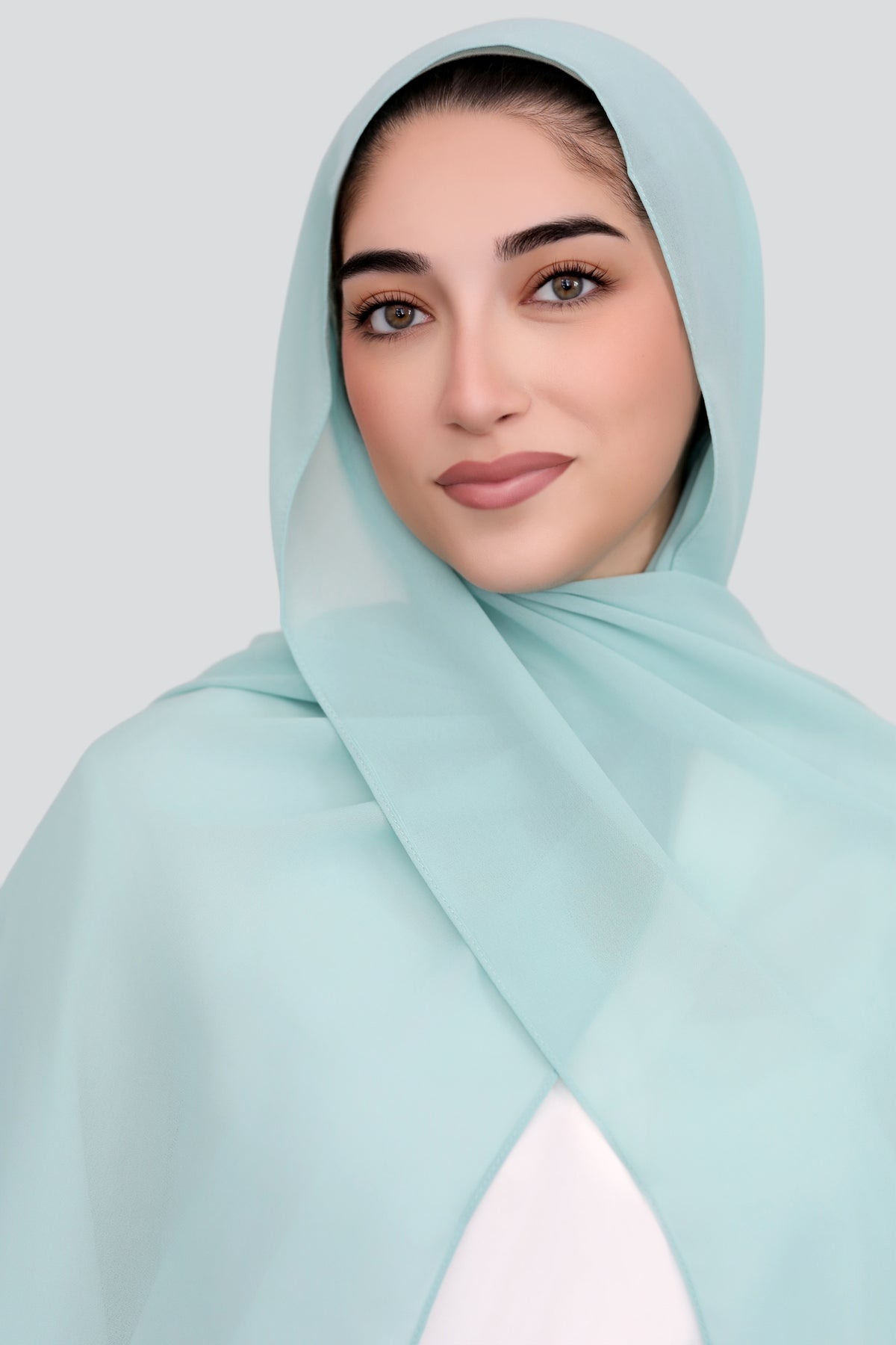 Basic Chiffon Hijab-Aqua
