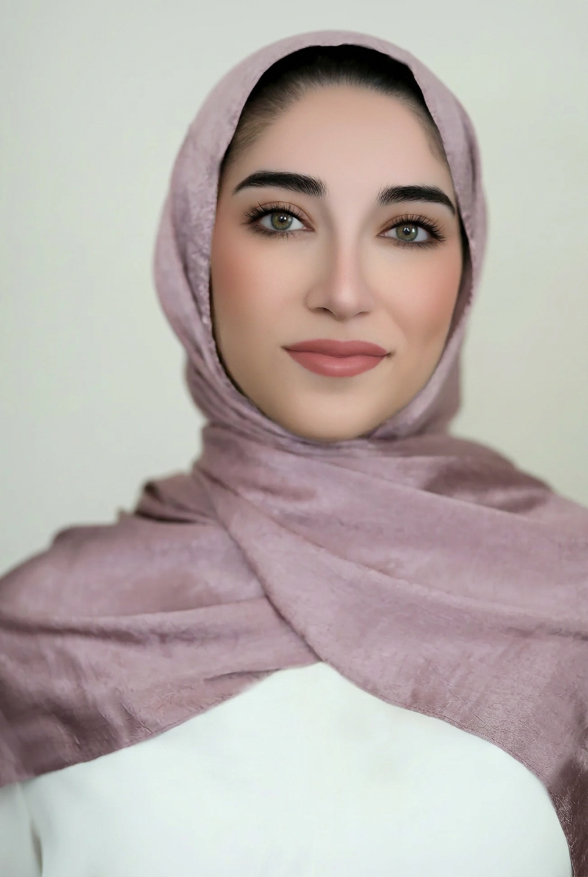 Metallic Crinkle Hijab-Lavendar
