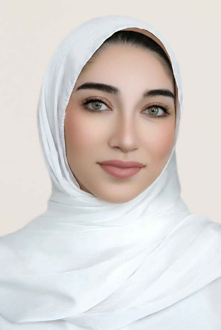 Satin Crinkle Hijab-White