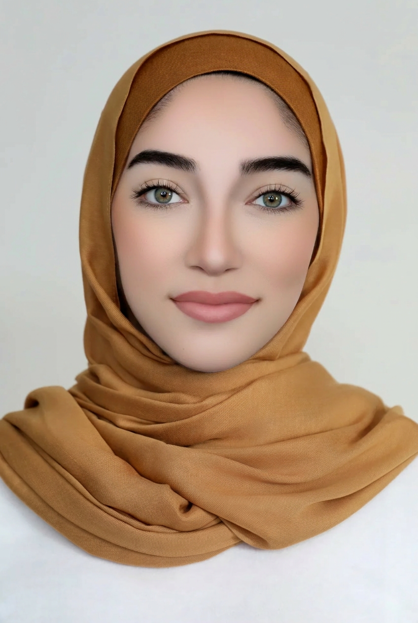 Modal Hijab Set-Honey Brown
