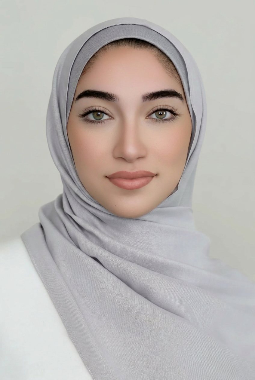 Modal Hijab Set-Light Gray
