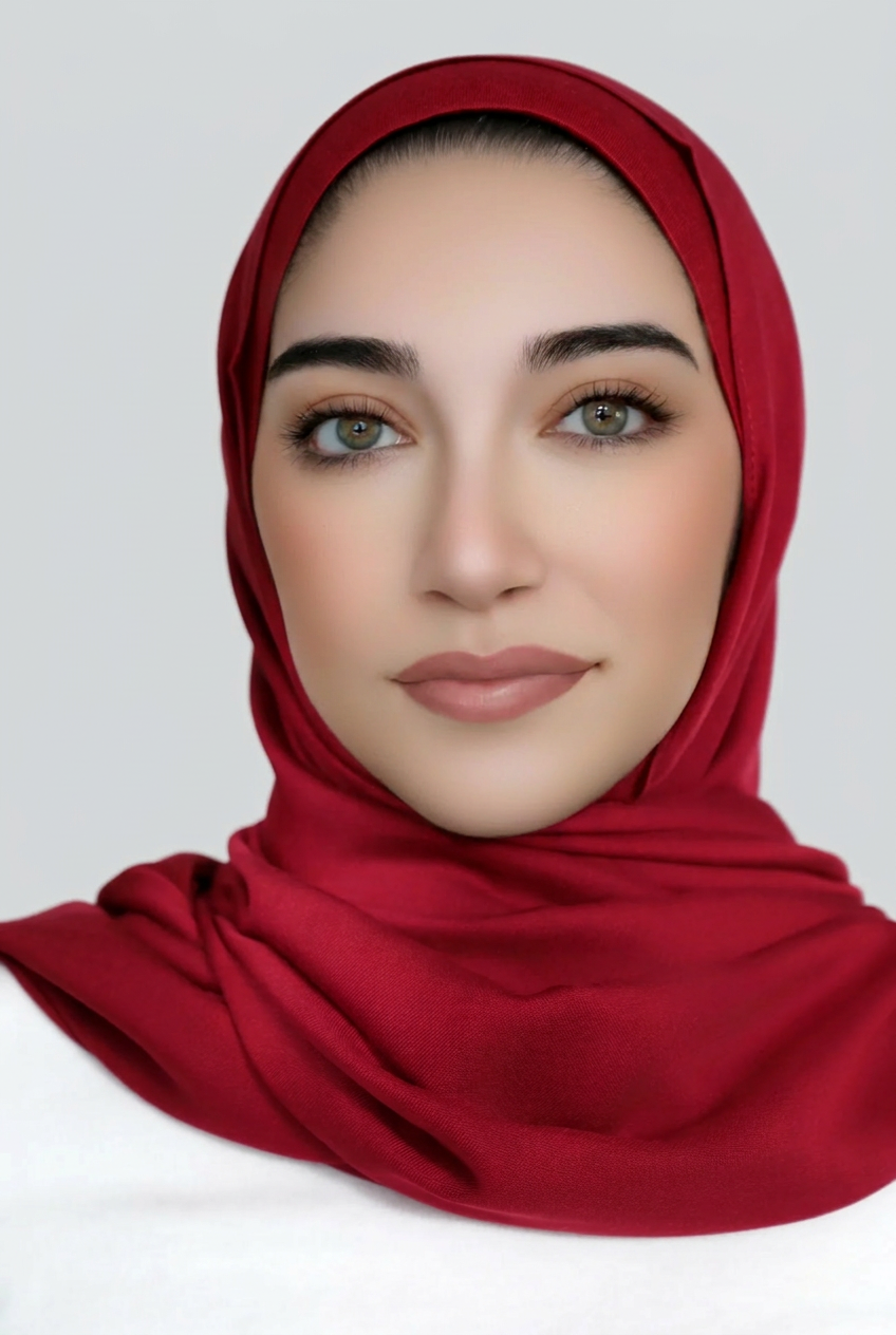Modal Hijab Set-Maroon