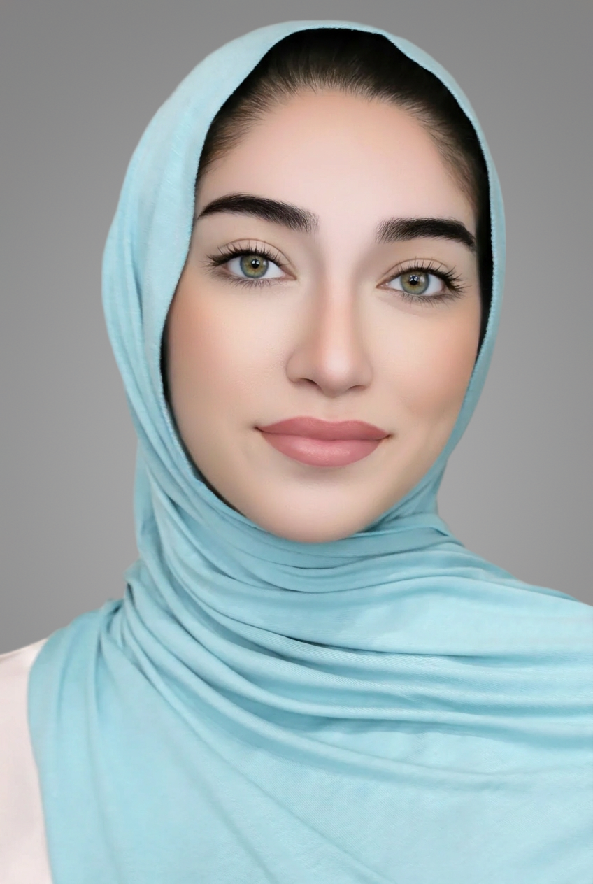 Small Jersey Hijab-Baby Teal