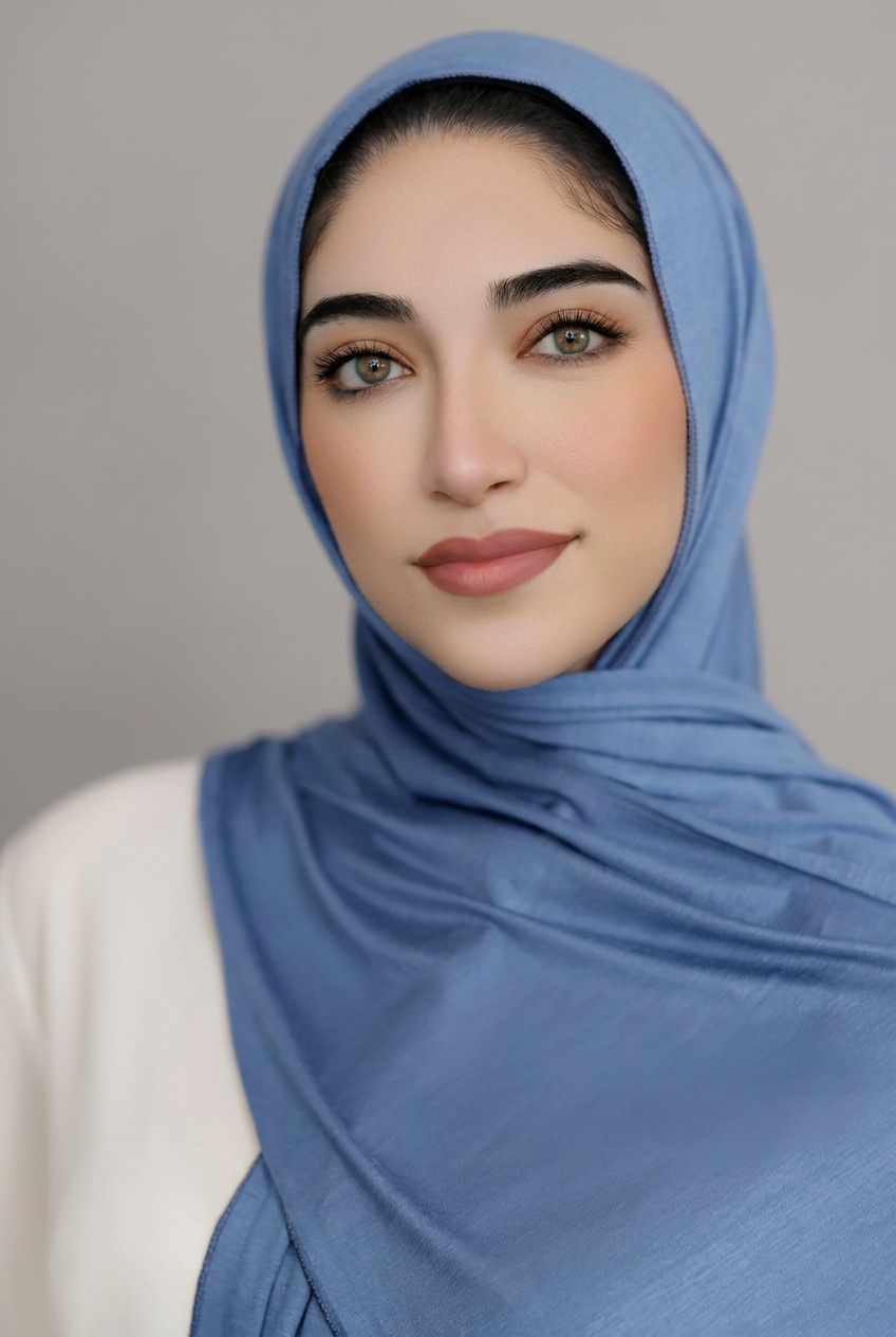 Small Jersey Hijab-Denim