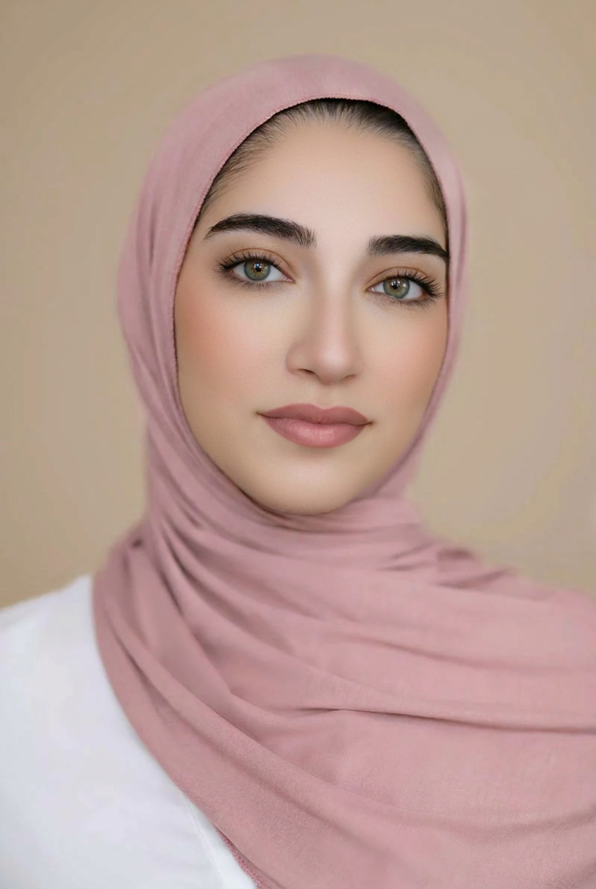 Small Jersey Hijab-Dusty Rose