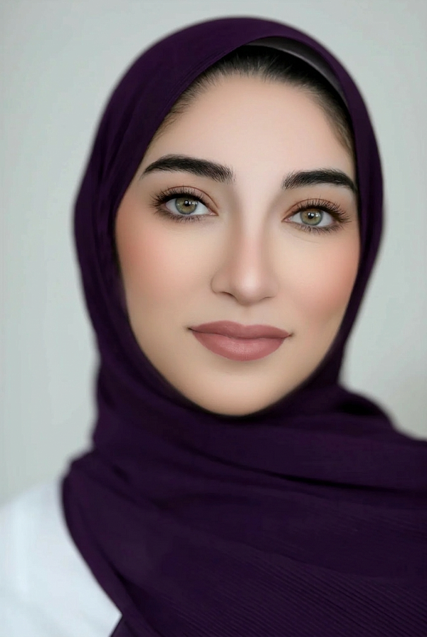 Pleated Chiffon Hijab-Purple