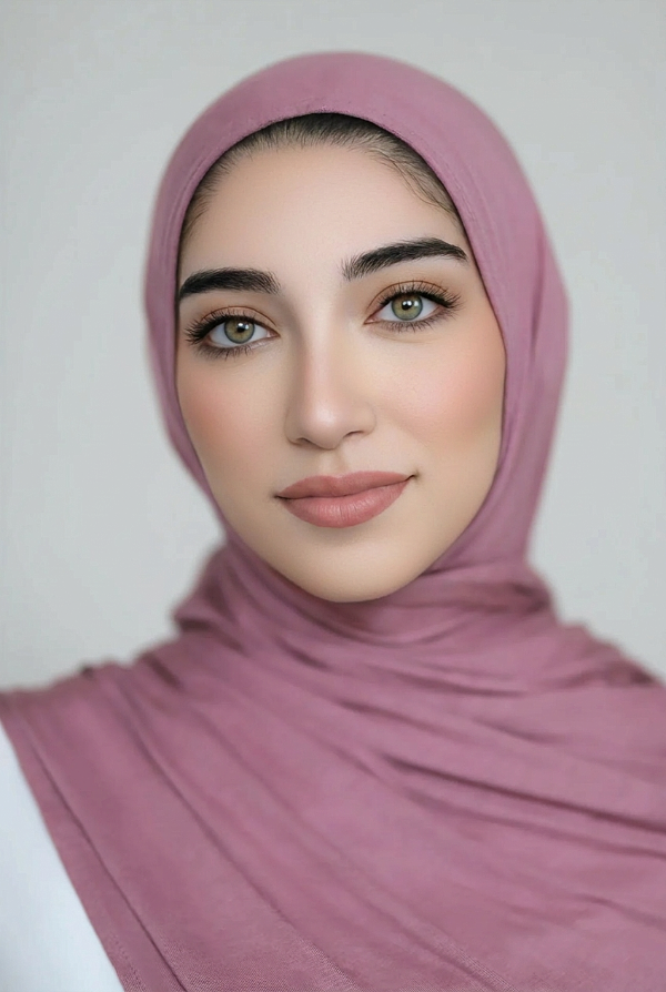Instant Jersey Hijab-Mulberry
