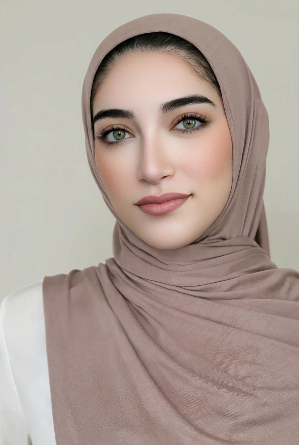 Instant Jersey Hijab-Dusty Plum