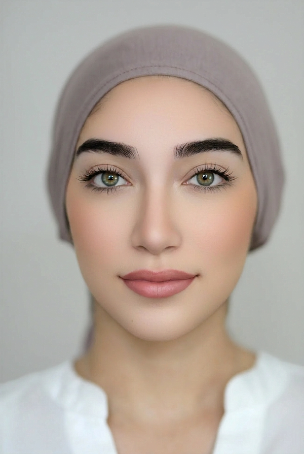 Jersey Tie Back Bonnet-Dusty Mauve