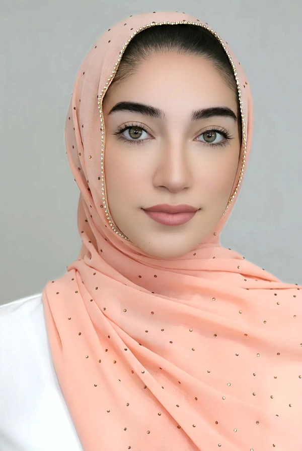 Peach Chiffon Hijab