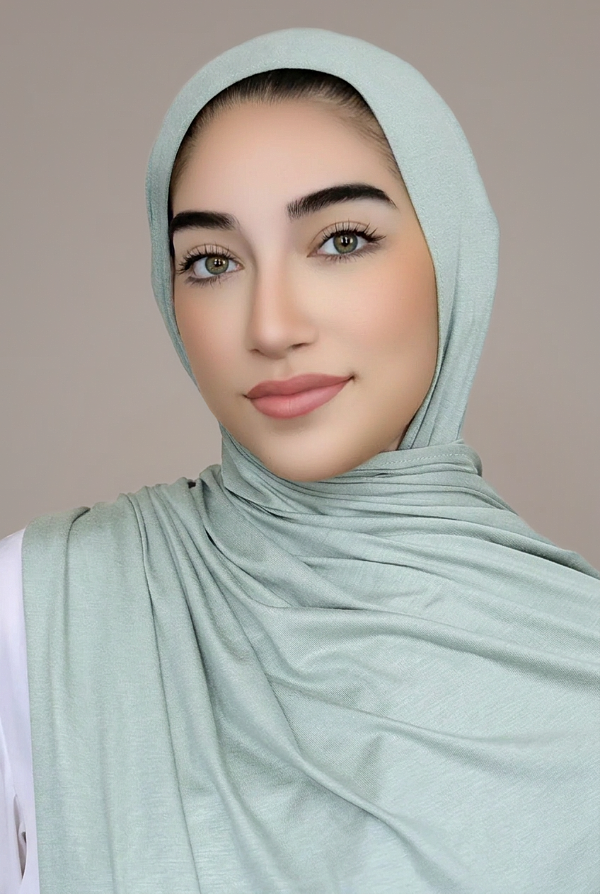 Luxury Jersey Hijab-Sea Green
