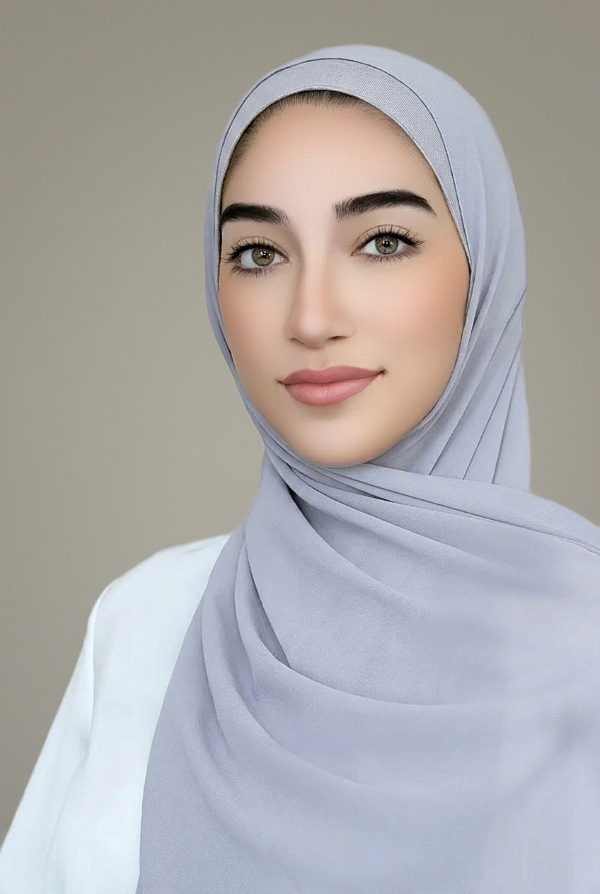 Matching Hijab Set-Light Gray