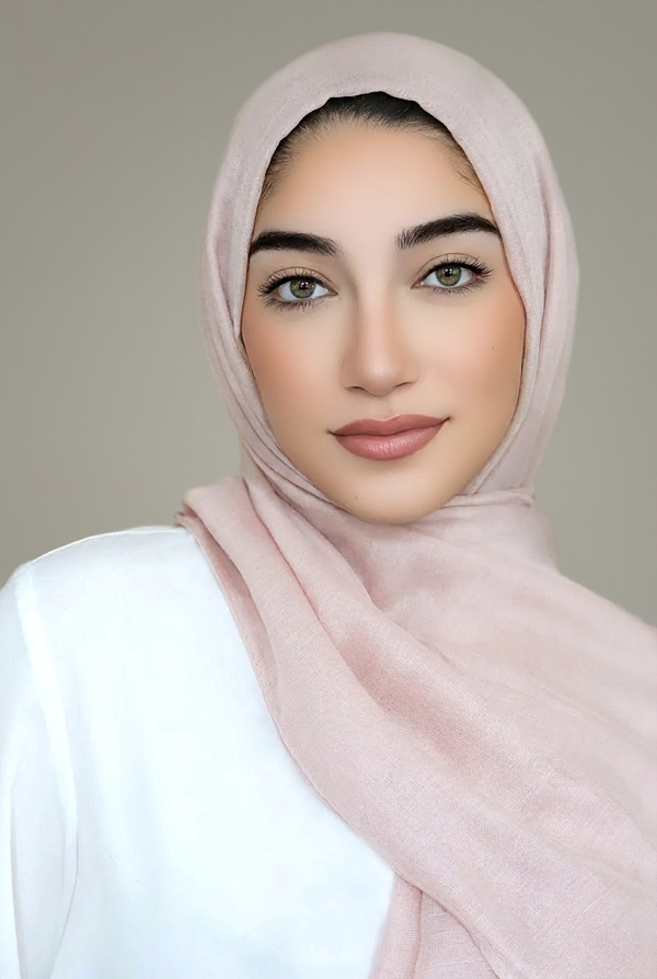 Luxury Light Maxi Hijab-Peony