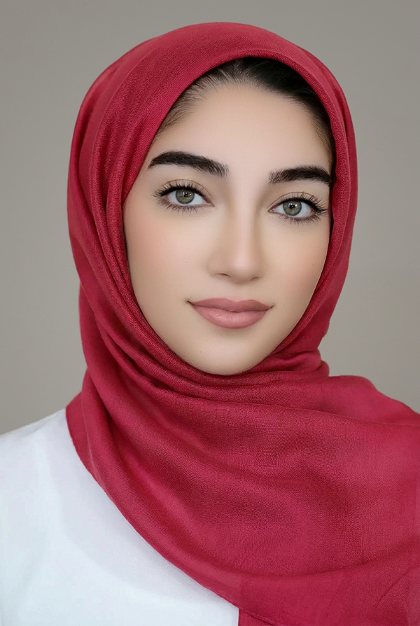 Luxury Light Hijab-Dark Red