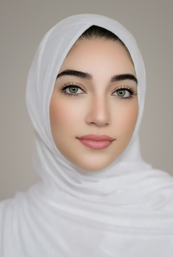 Criss Cross Instant Jersey Hijab-White